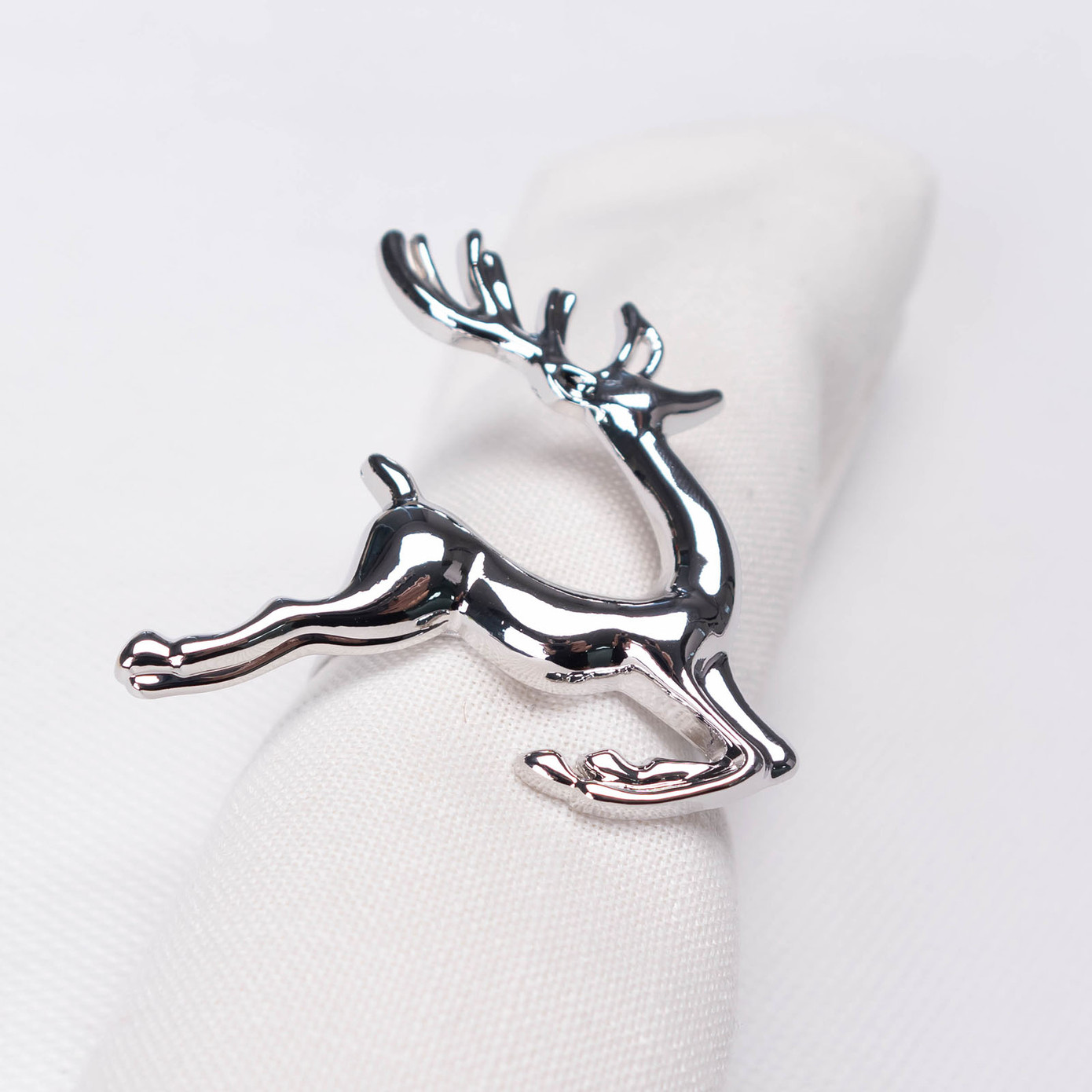 Karaca Home Deer Silver 2 Piece Napkin Ring