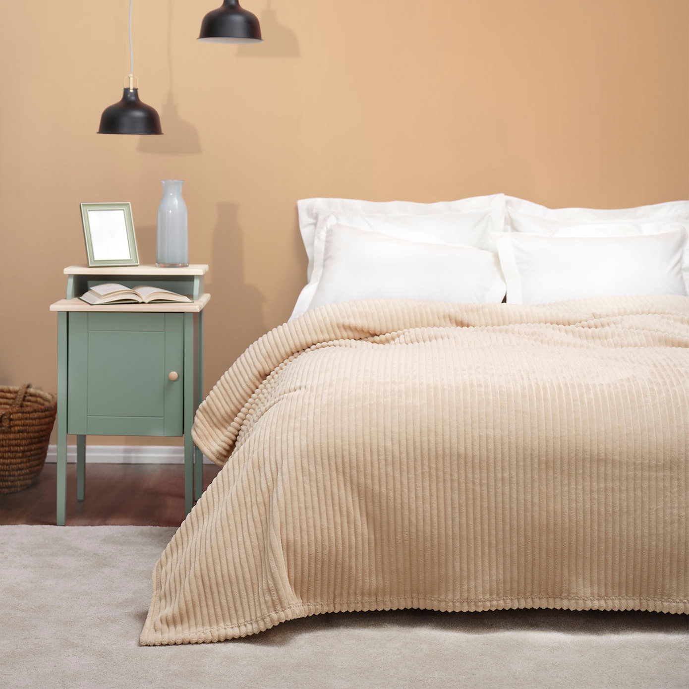 Karaca Home Joena Beige Single Blanket