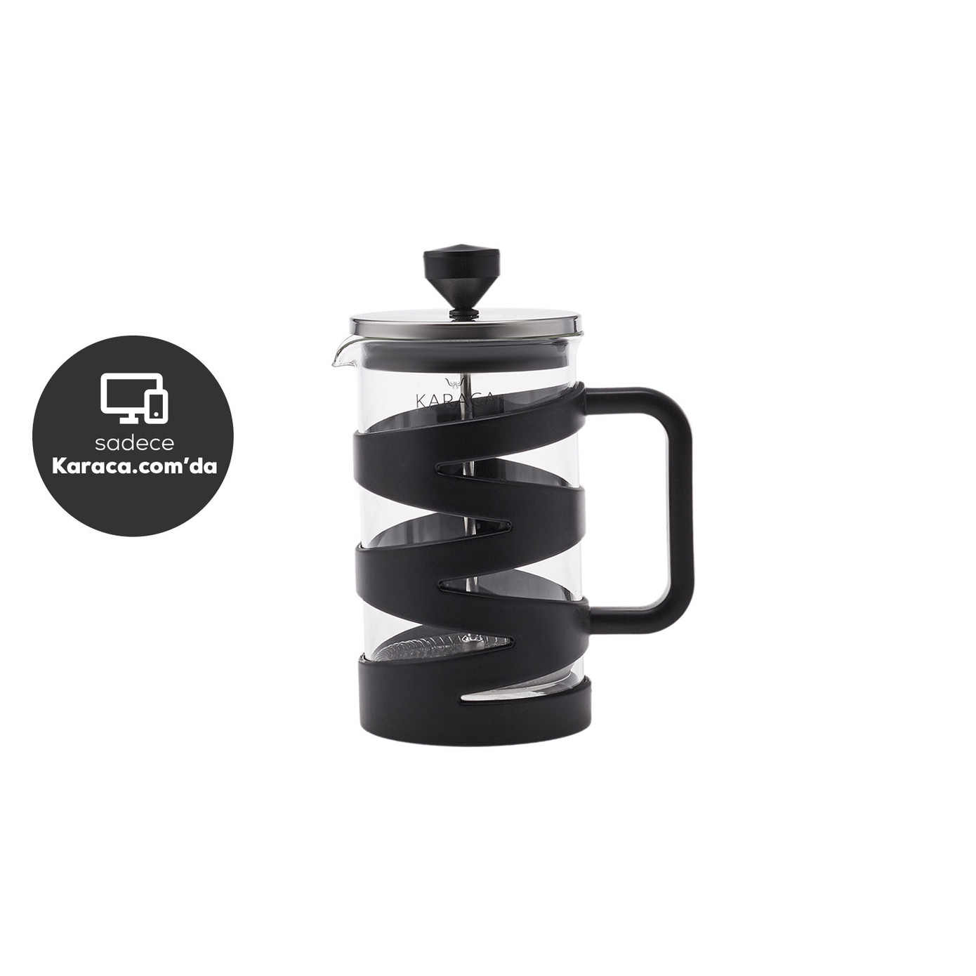 Karaca Diamond Black Frenchpress 600 Ml