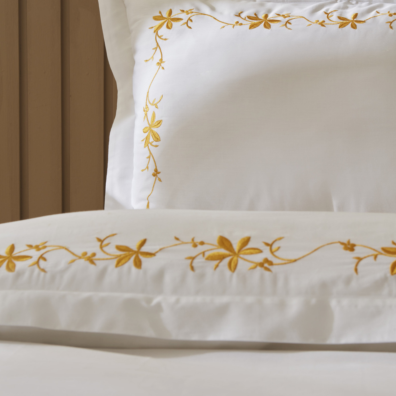 Karaca Home Nature Lover Nora Bamboo Embroidery Double Duvet Cover Set Yellow