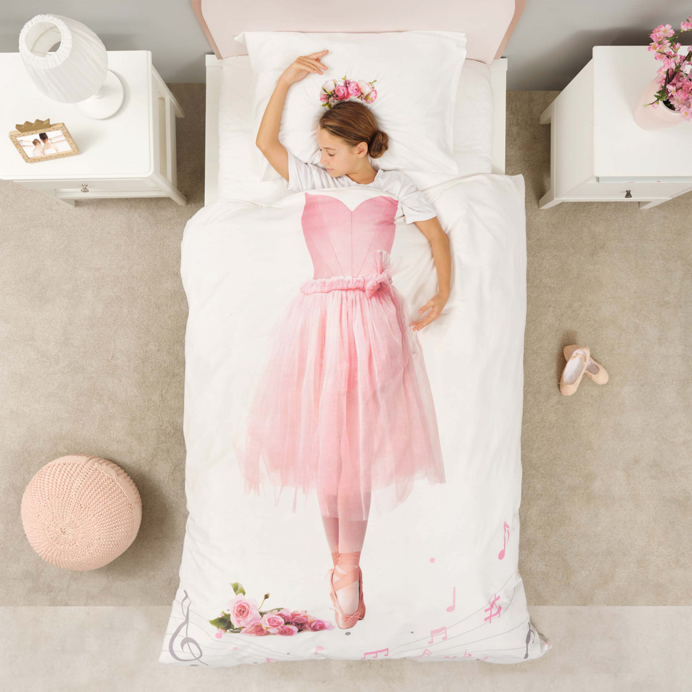 Karaca Home Young Ballerina 100% Cotton Single Duvet Cover Set