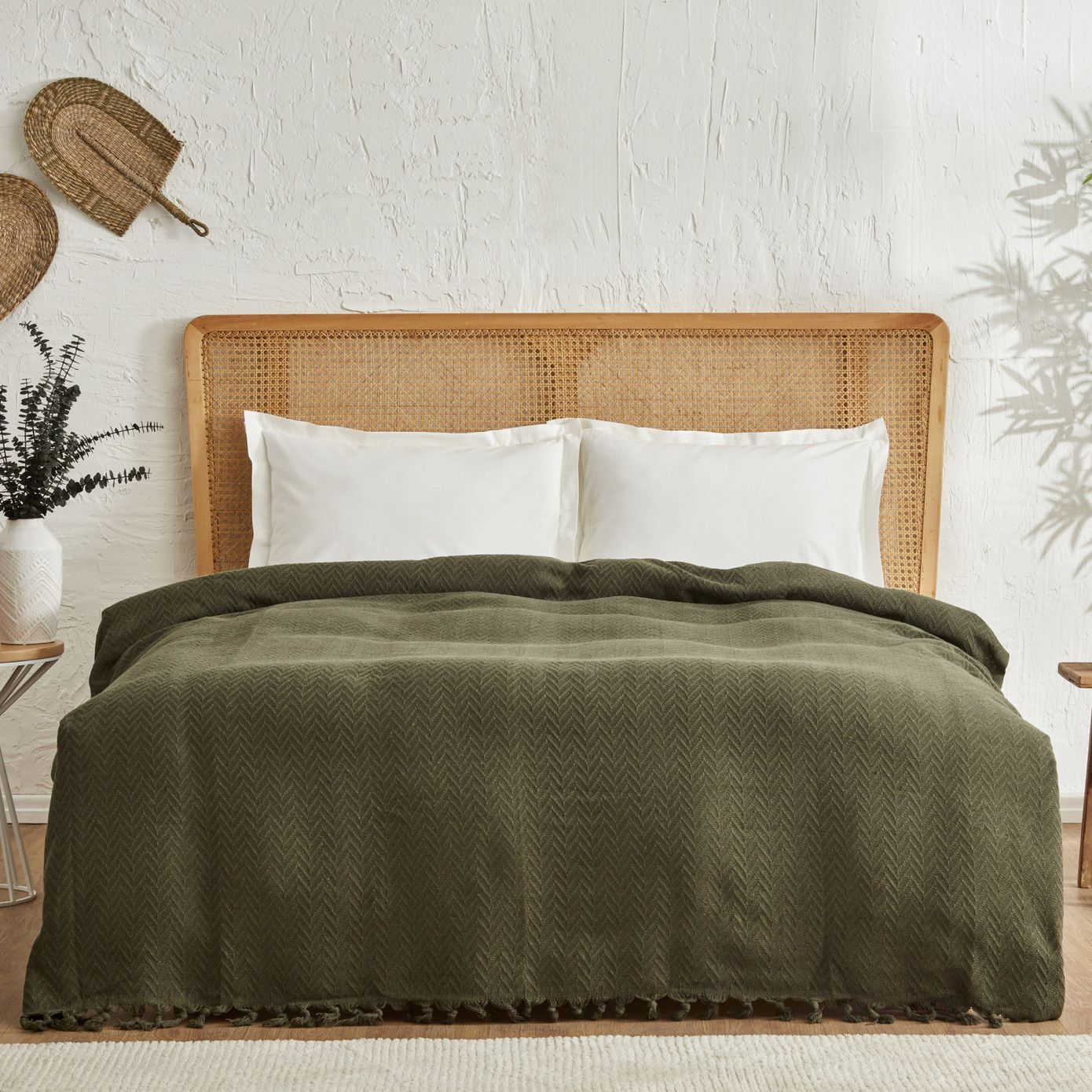 Karaca Home Fancy Single Bedspread Khaki