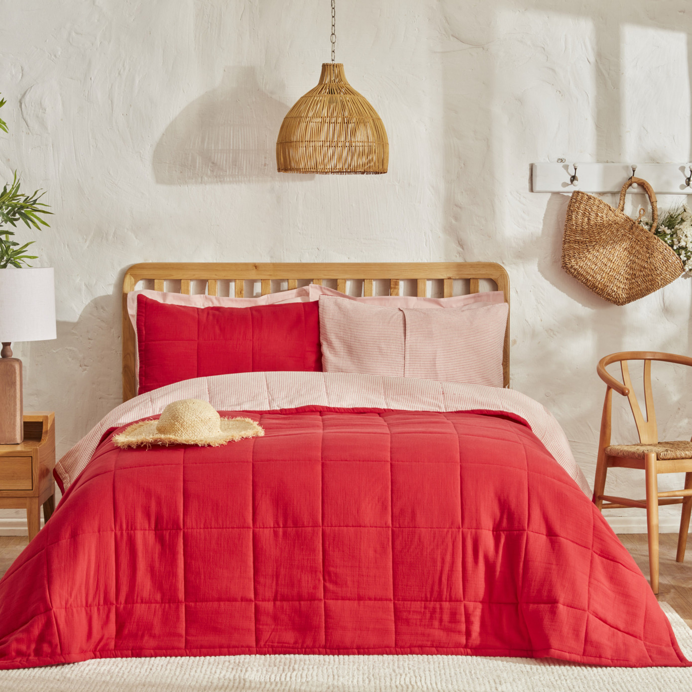 Karaca Home Barny Single Muslin Summer Comfort Red