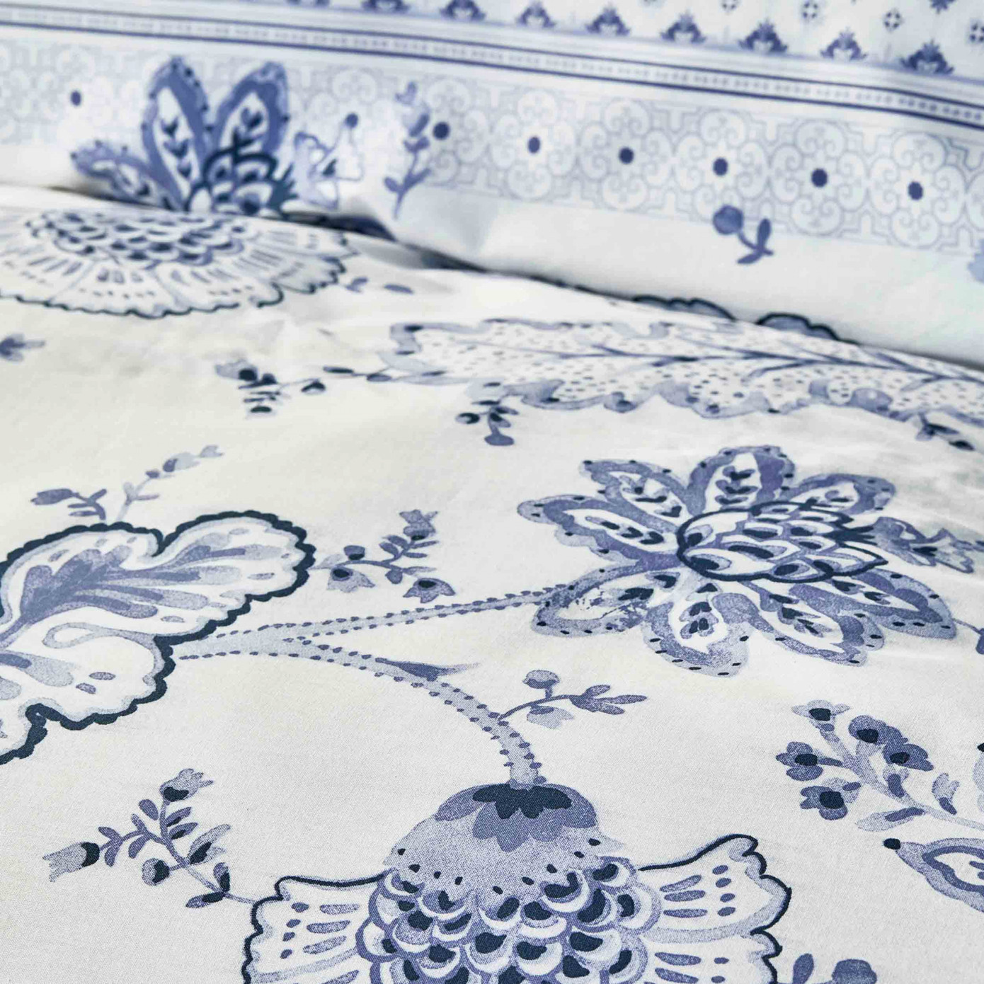 Karaca Home Amar Blue 100% Cotton Double Pique Set