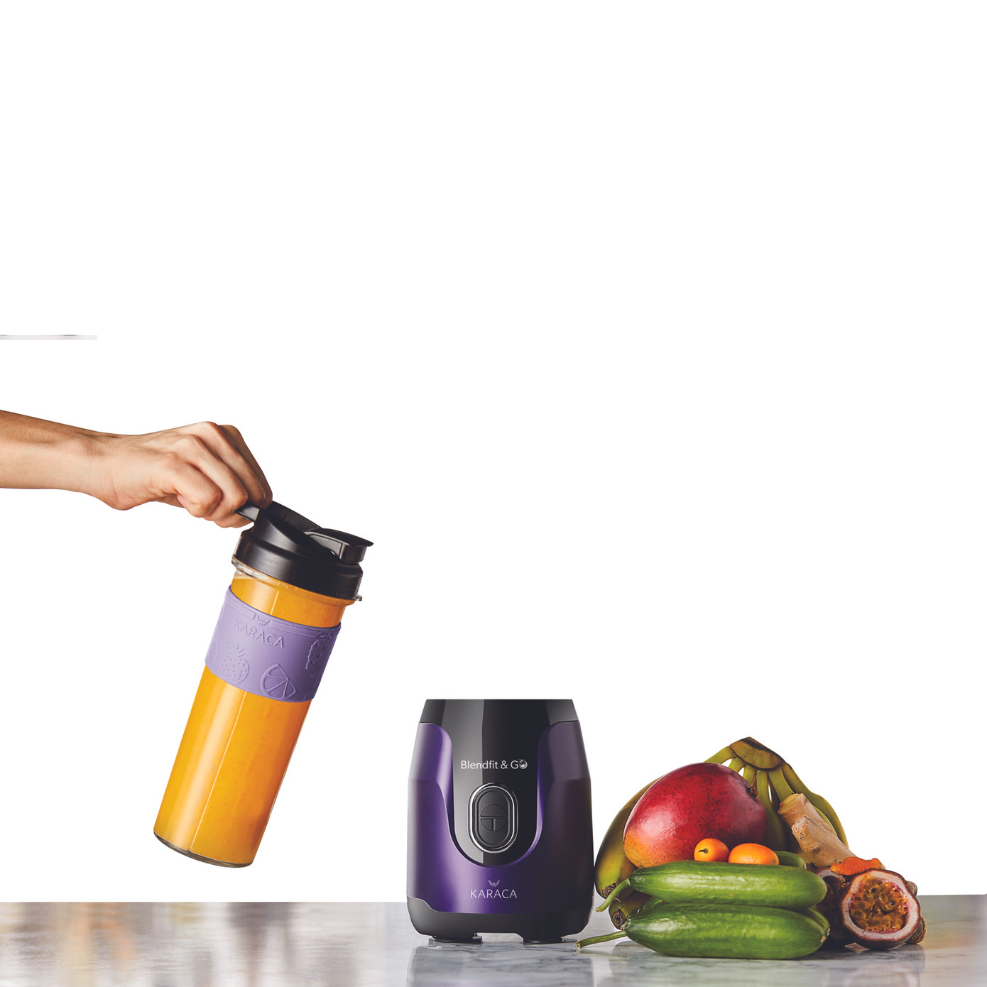 Karaca Blendfit Go Personal Personal Smoothie Blender Purple