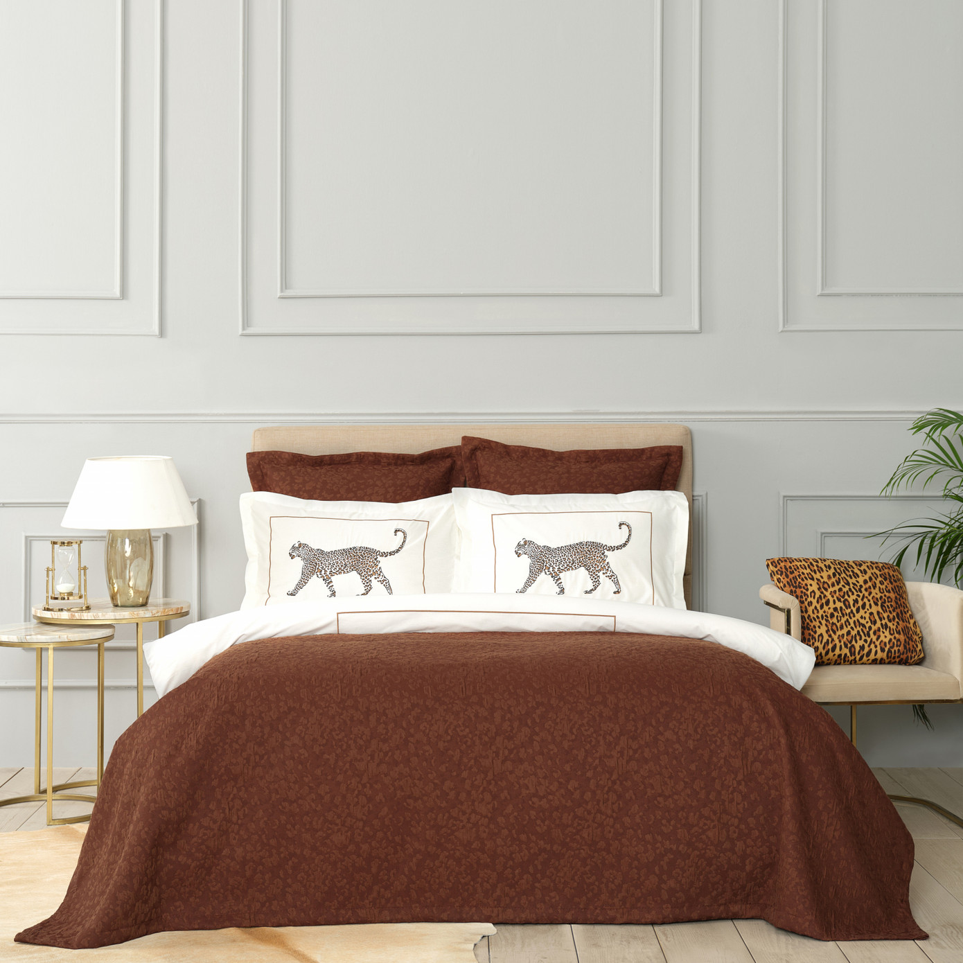 Karaca Home Wild Coffee Double Bedspread