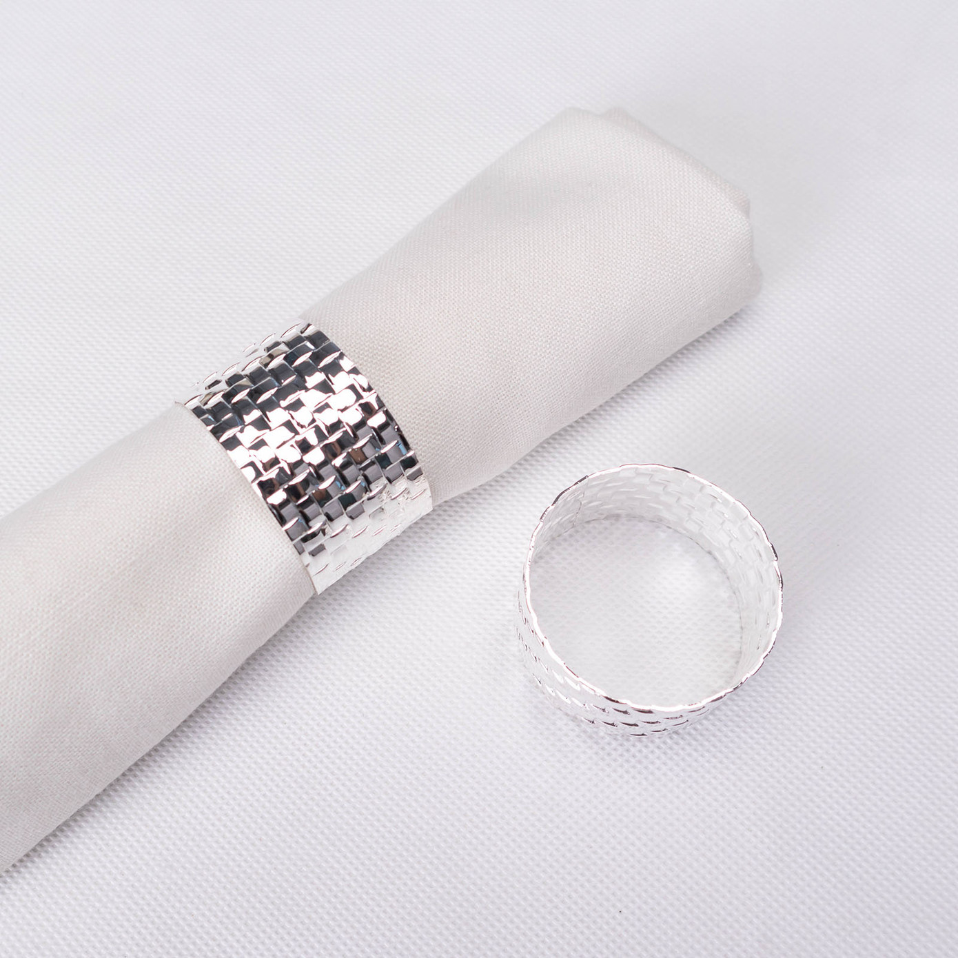 Karaca Home Marcello 2-Pack Silver Napkin Ring