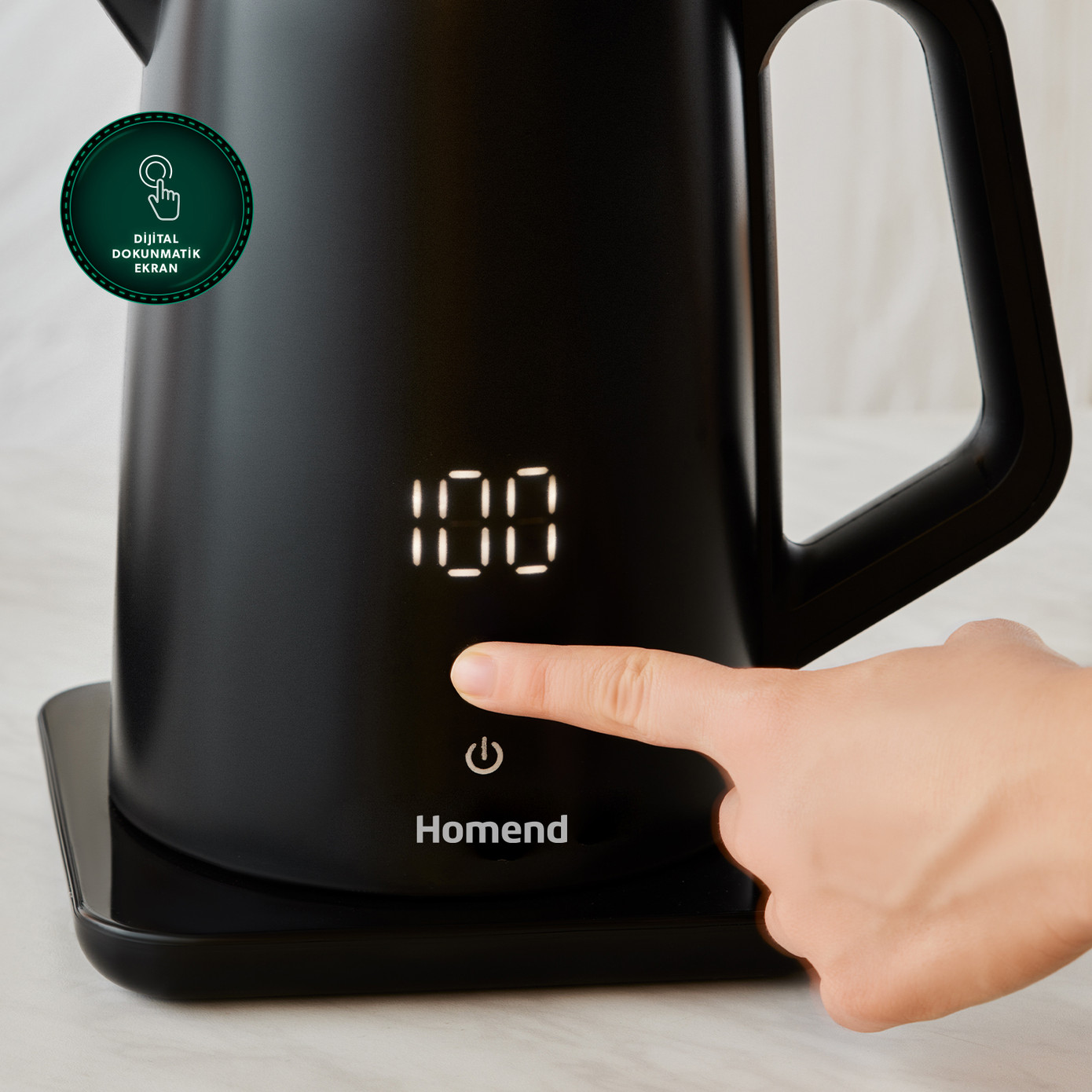 Homend Royaltea Cooltouch 1795H Touch Double Wall Stainless Steel Talking Tea Maker