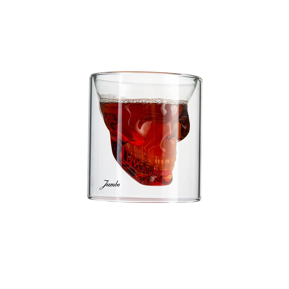 Jumbo Glory Double Wall Skull Glass 150 Ml