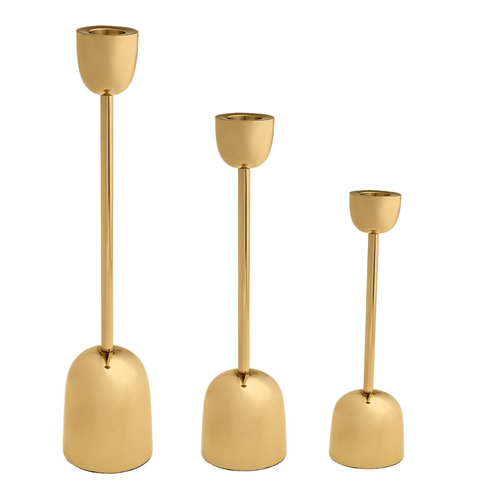 Jumbo Lutra Stick 3 Pcs Gold Candlestick