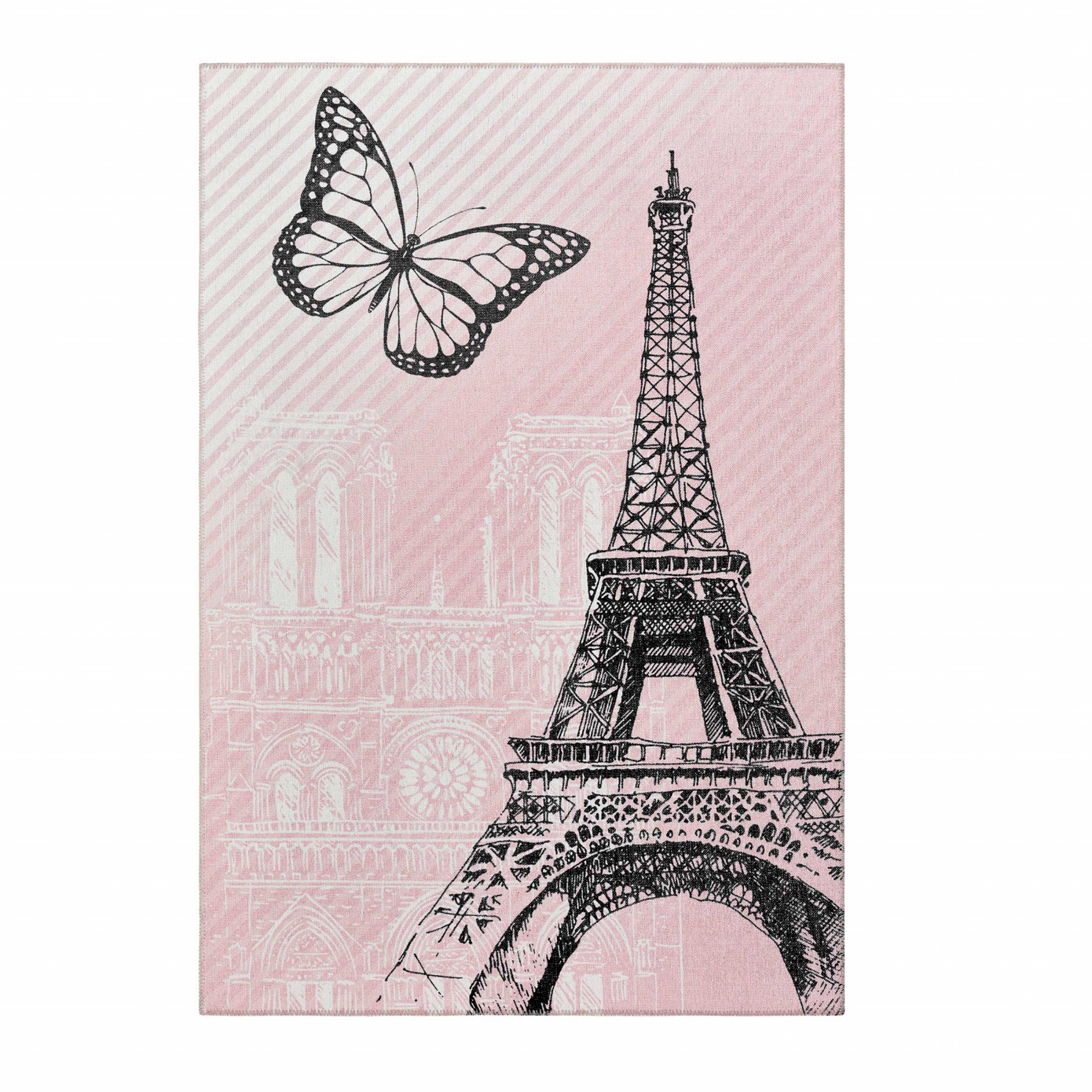 Cashmere Carpet Decorative Art Kids/Teen Eiffel 120x180 Cm