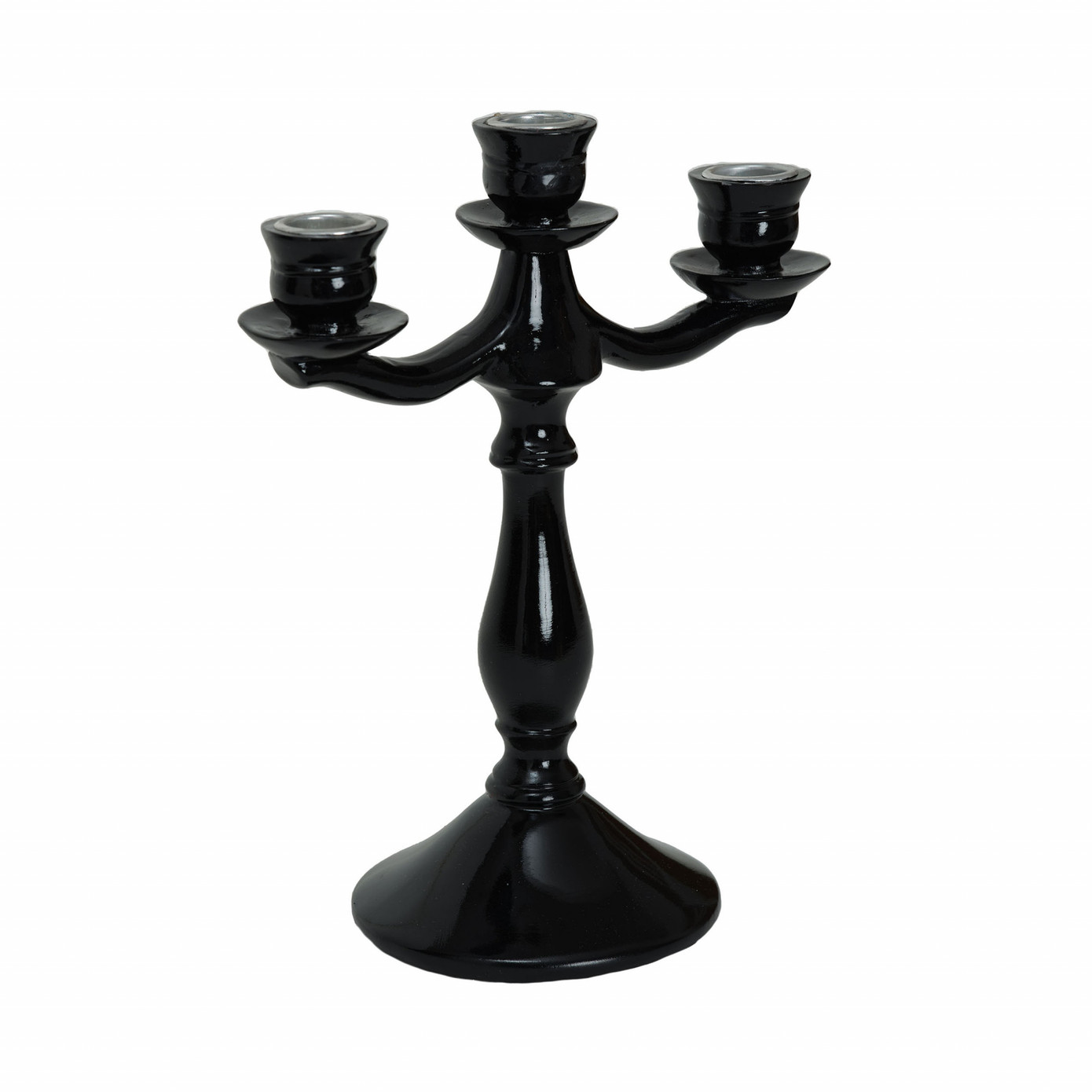 Karaca Home Pop-Art 3-Set Black Candlestick