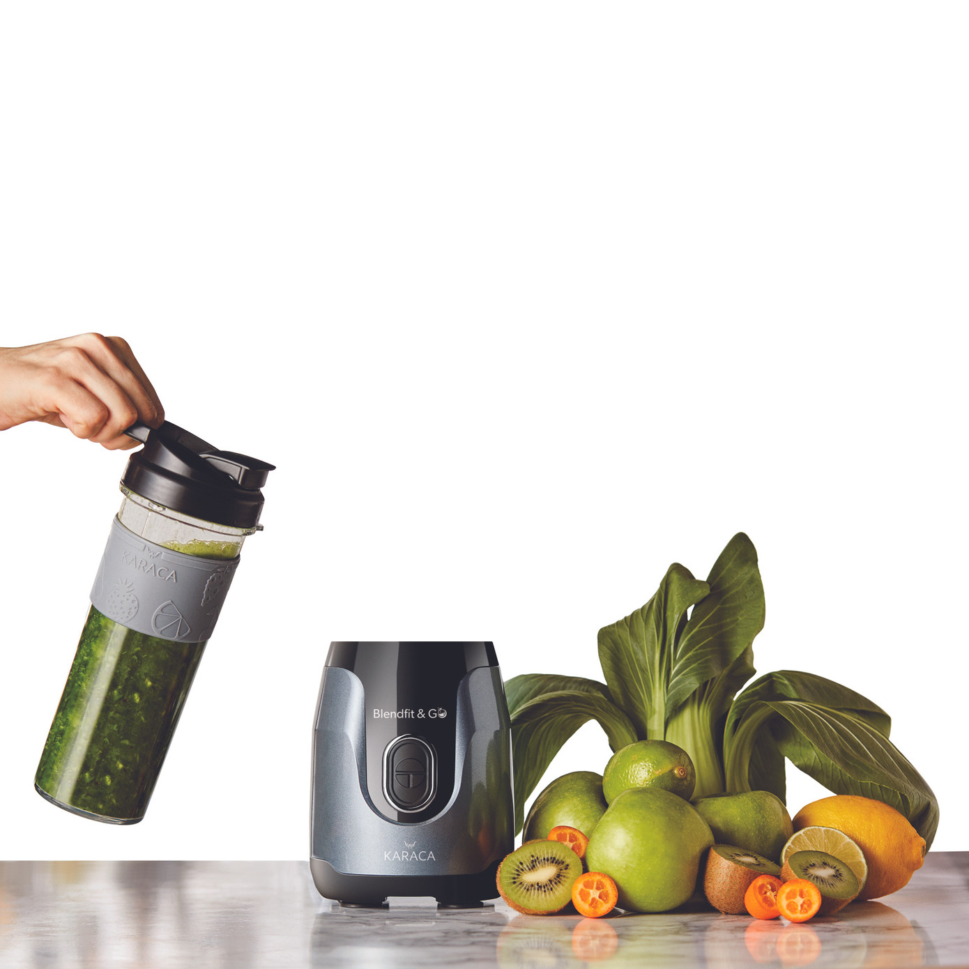 Karaca Blendfit Go Personal Personal Smoothie Blender Anthracite