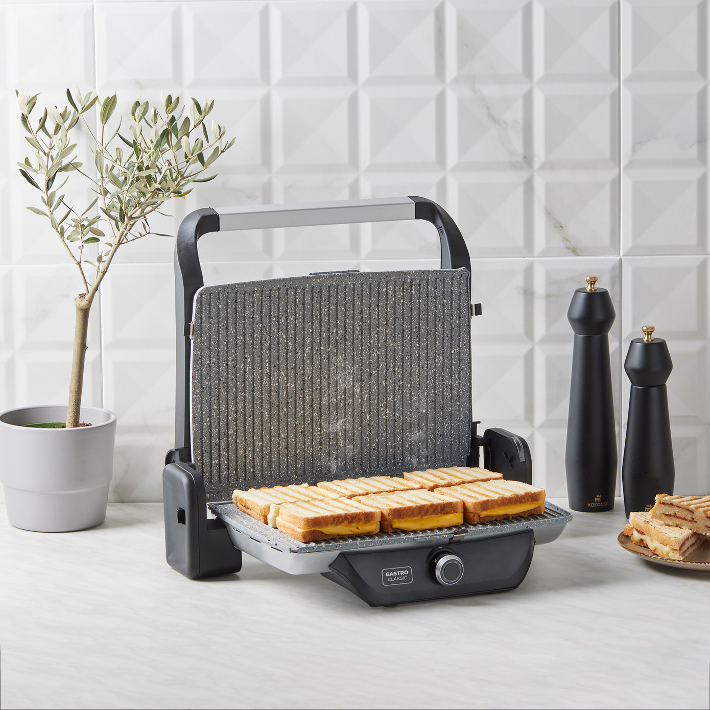 Karaca Gastro Classic Grill And Toaster Silver