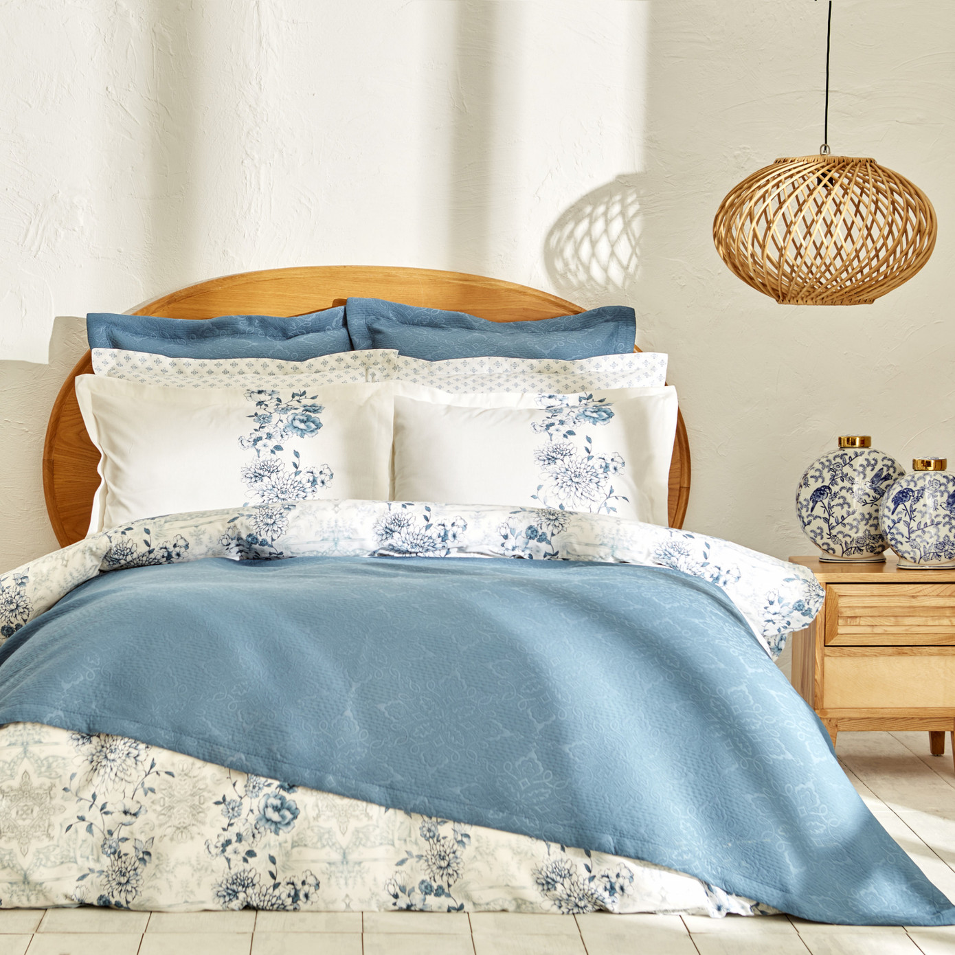 Karaca Home Camilio Double Summer Set Blue