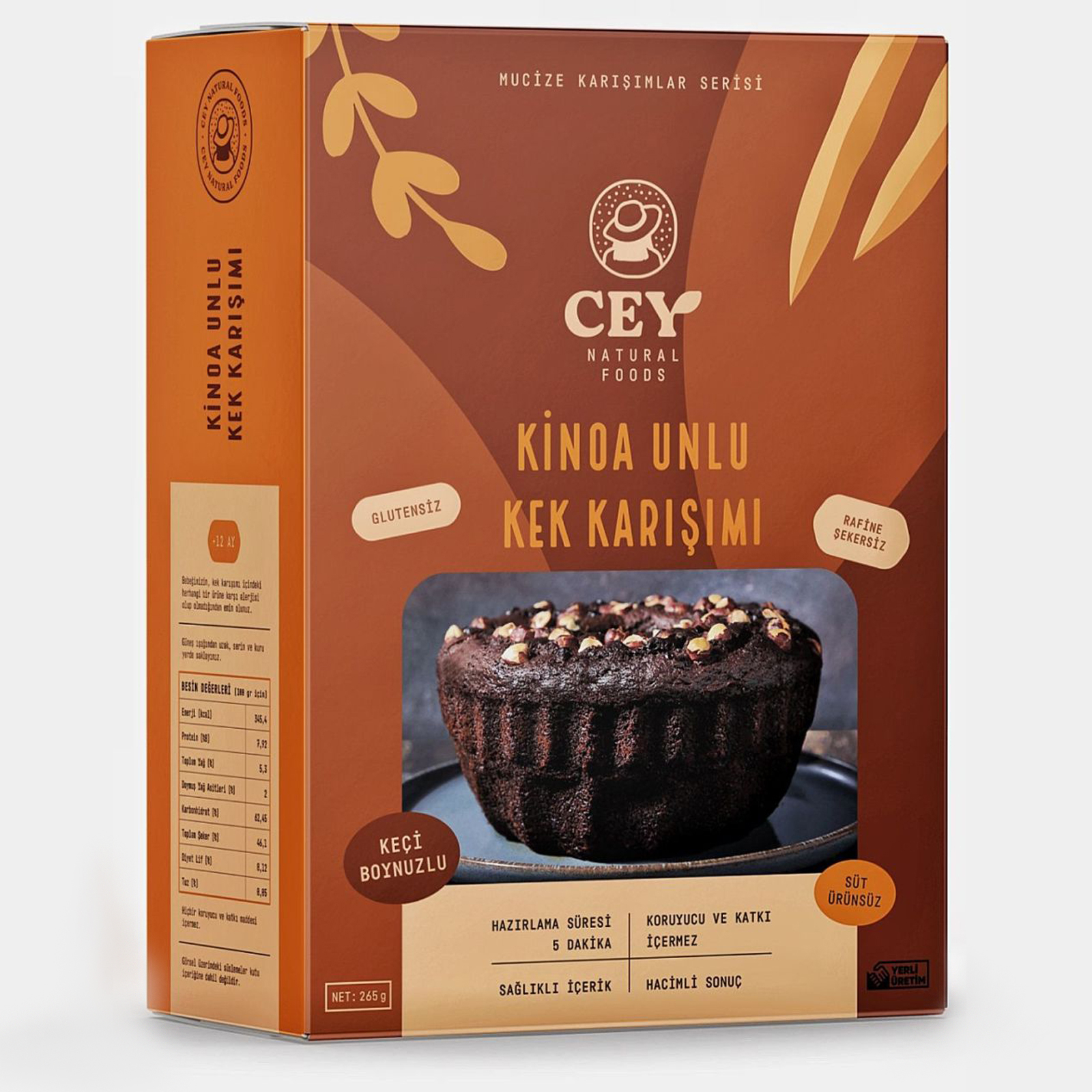 Cey Natural Quinoa Flour Cake Mix 265 G