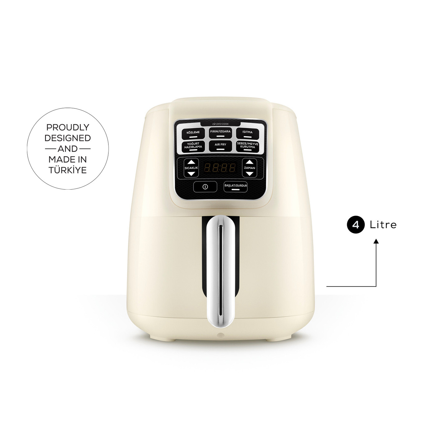 Karaca Air Pro Cook Ember XL Airfryer Starlight