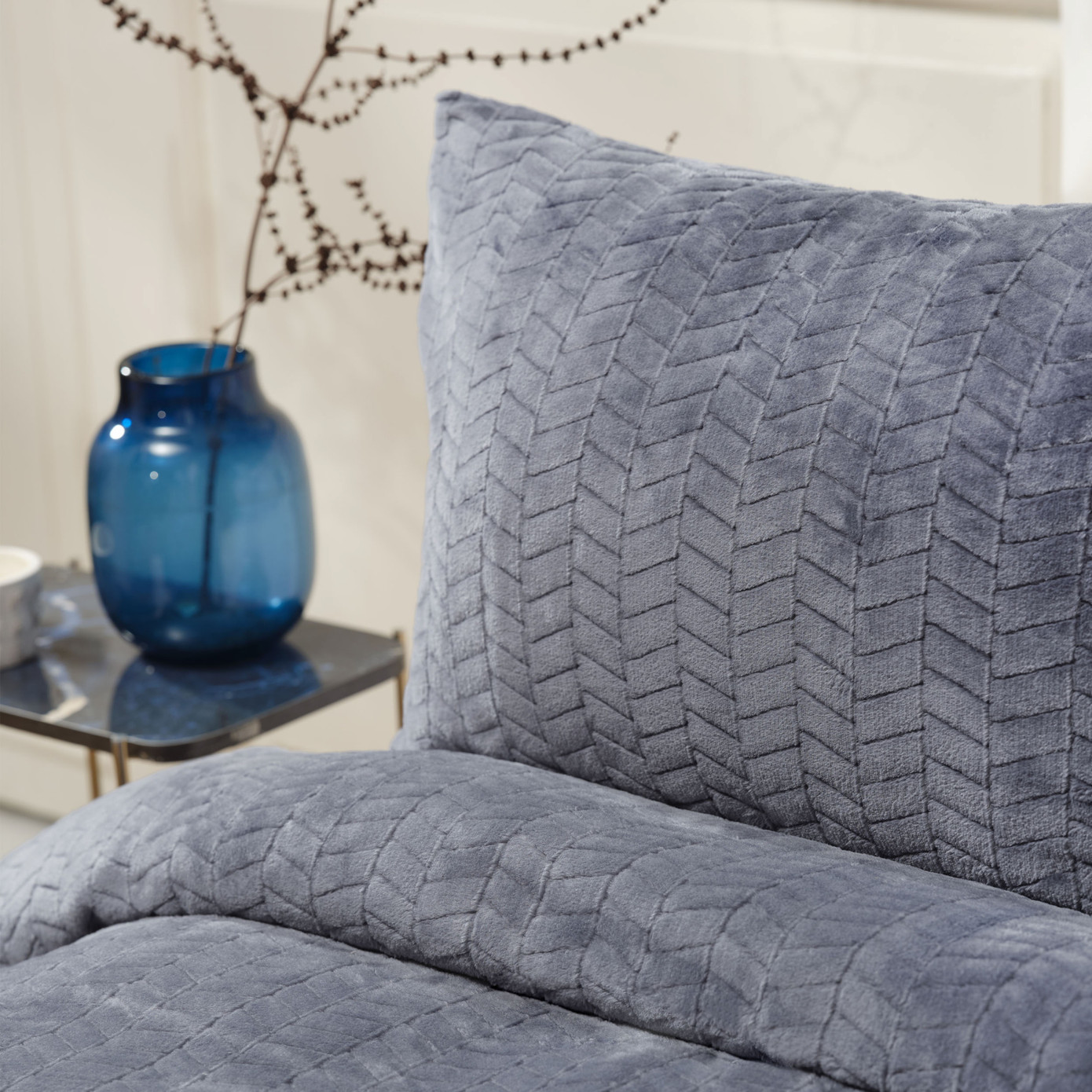 Karaca Home Indigo Double Wellsoft Bedspread