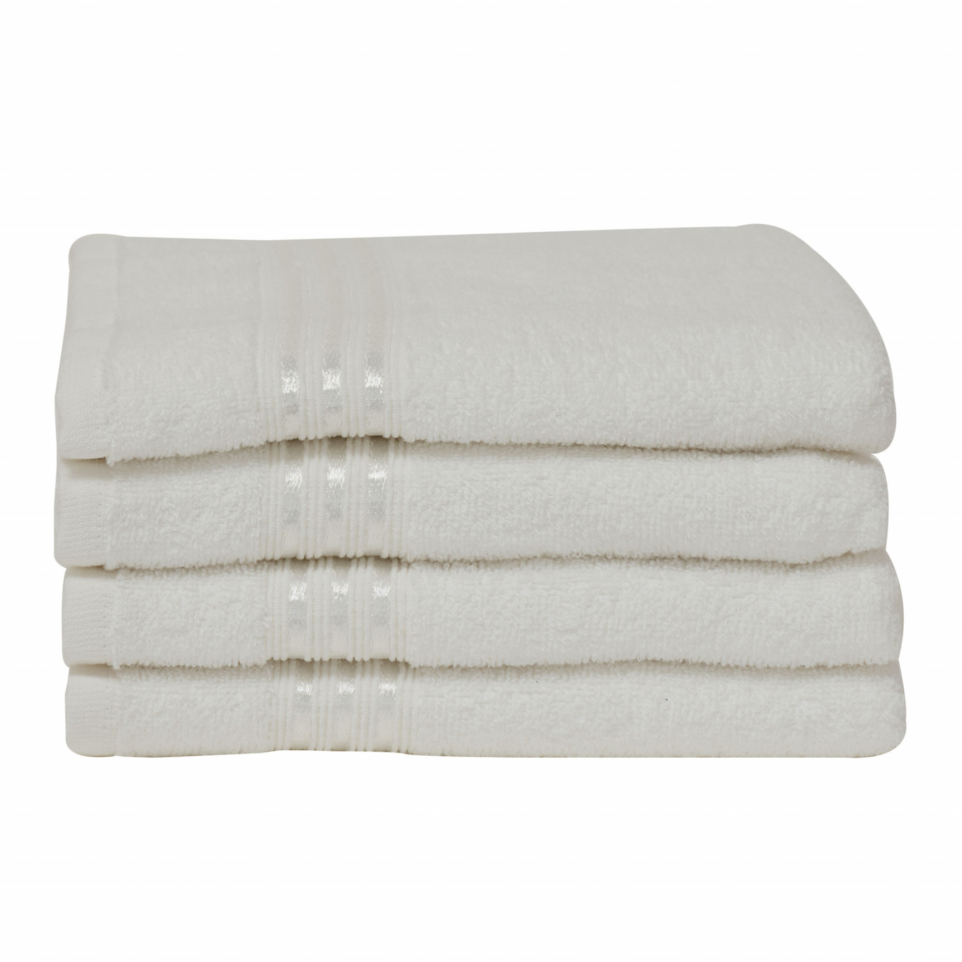 Karaca Home Stripe Off White 4 Pcs Towel Set 50x90 Cm