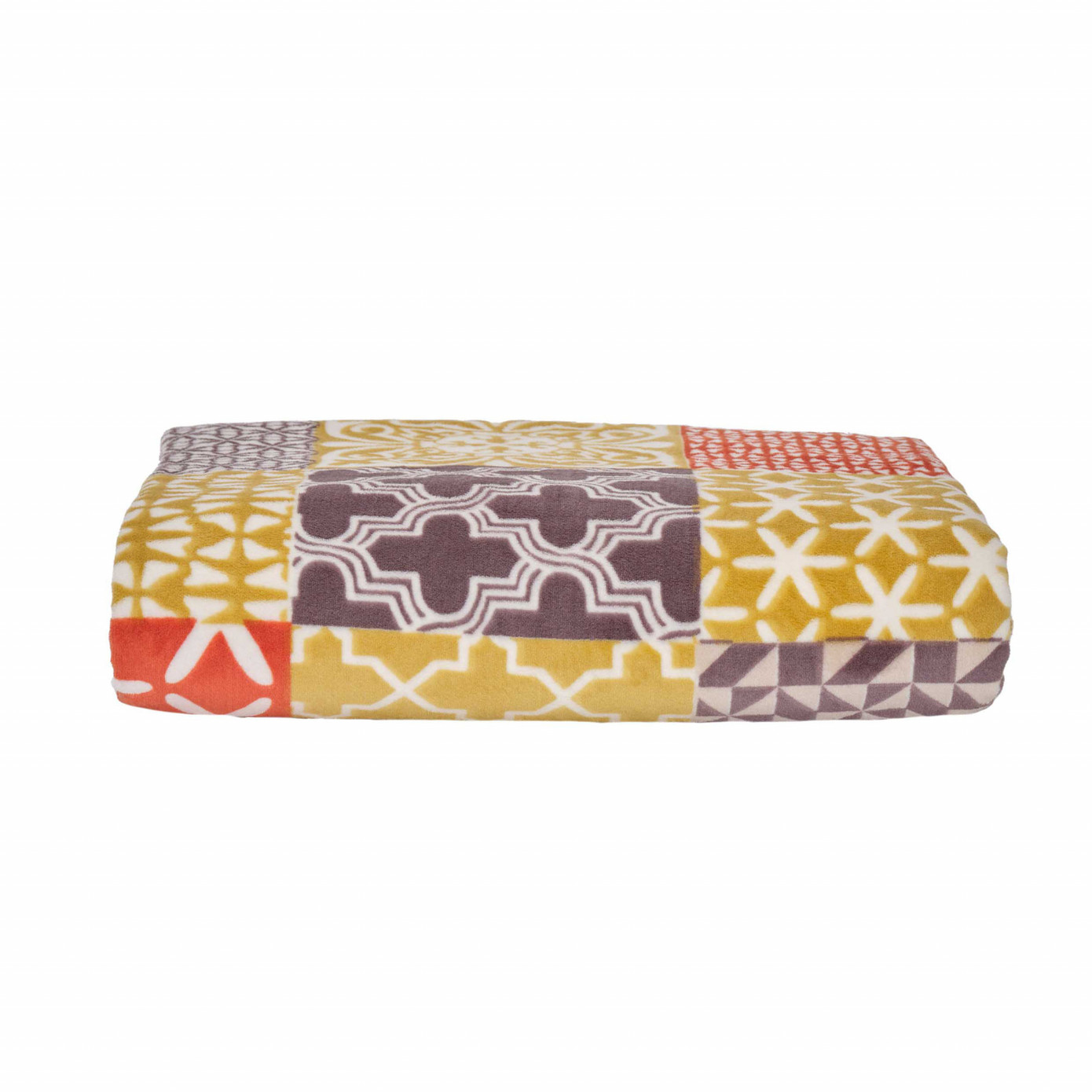 Karaca Home Calve Mustard Double Spanish Blanket