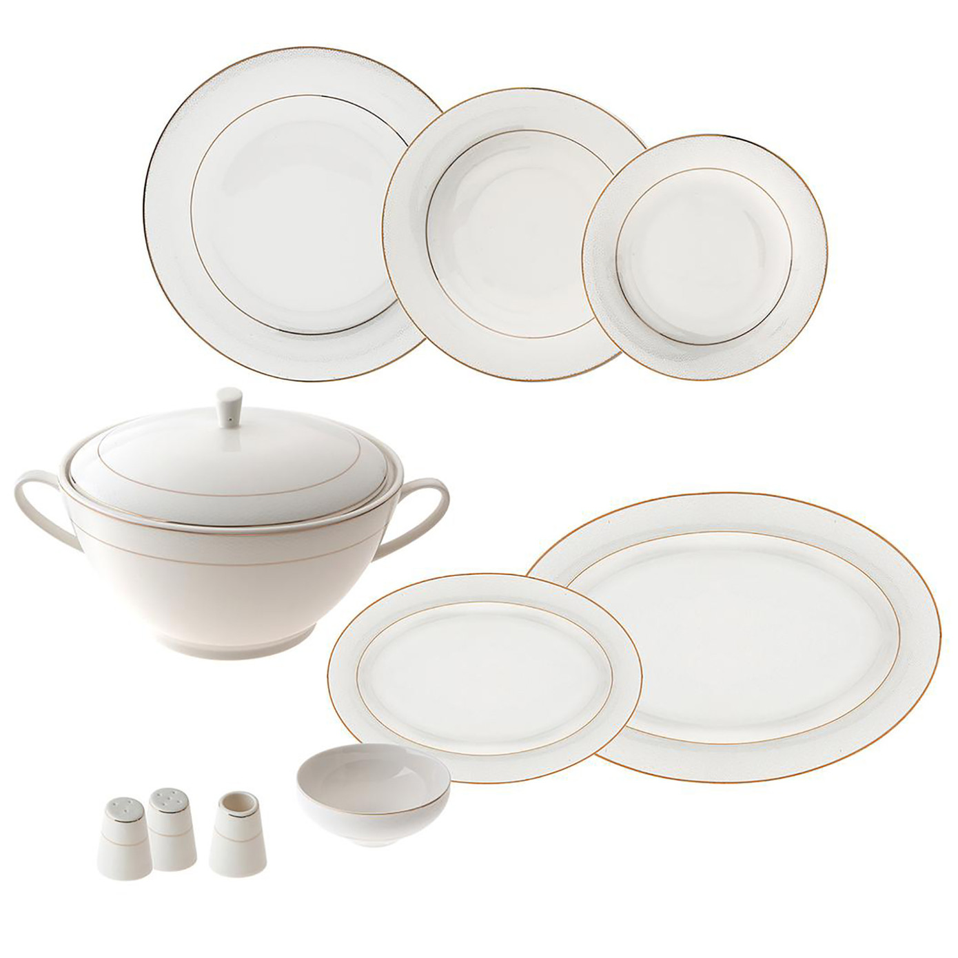 Jumbo Nora 60 Pieces Dinnerware Set For 12 People