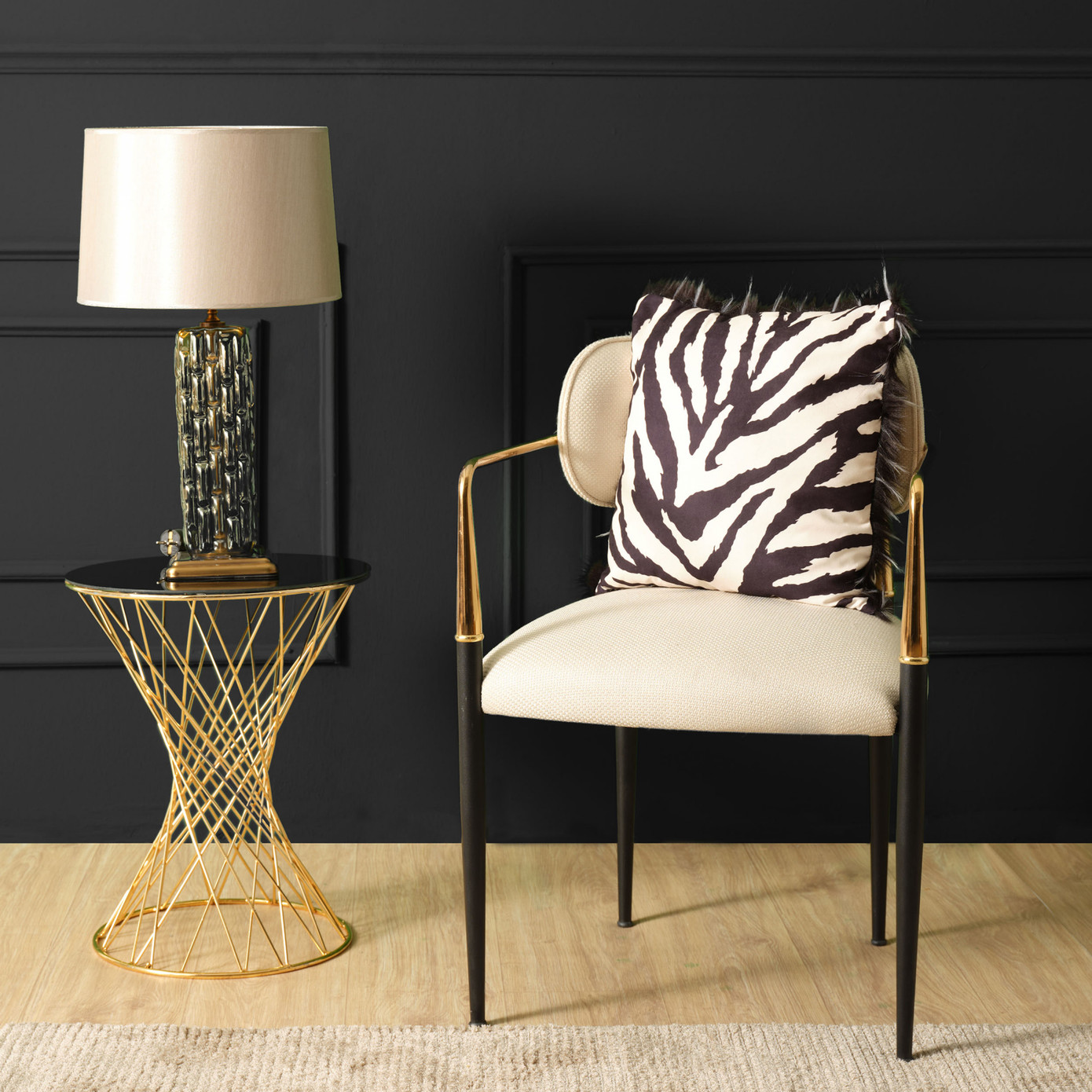 Karaca Home Zebra Patterned Cushion 45x45 Cm