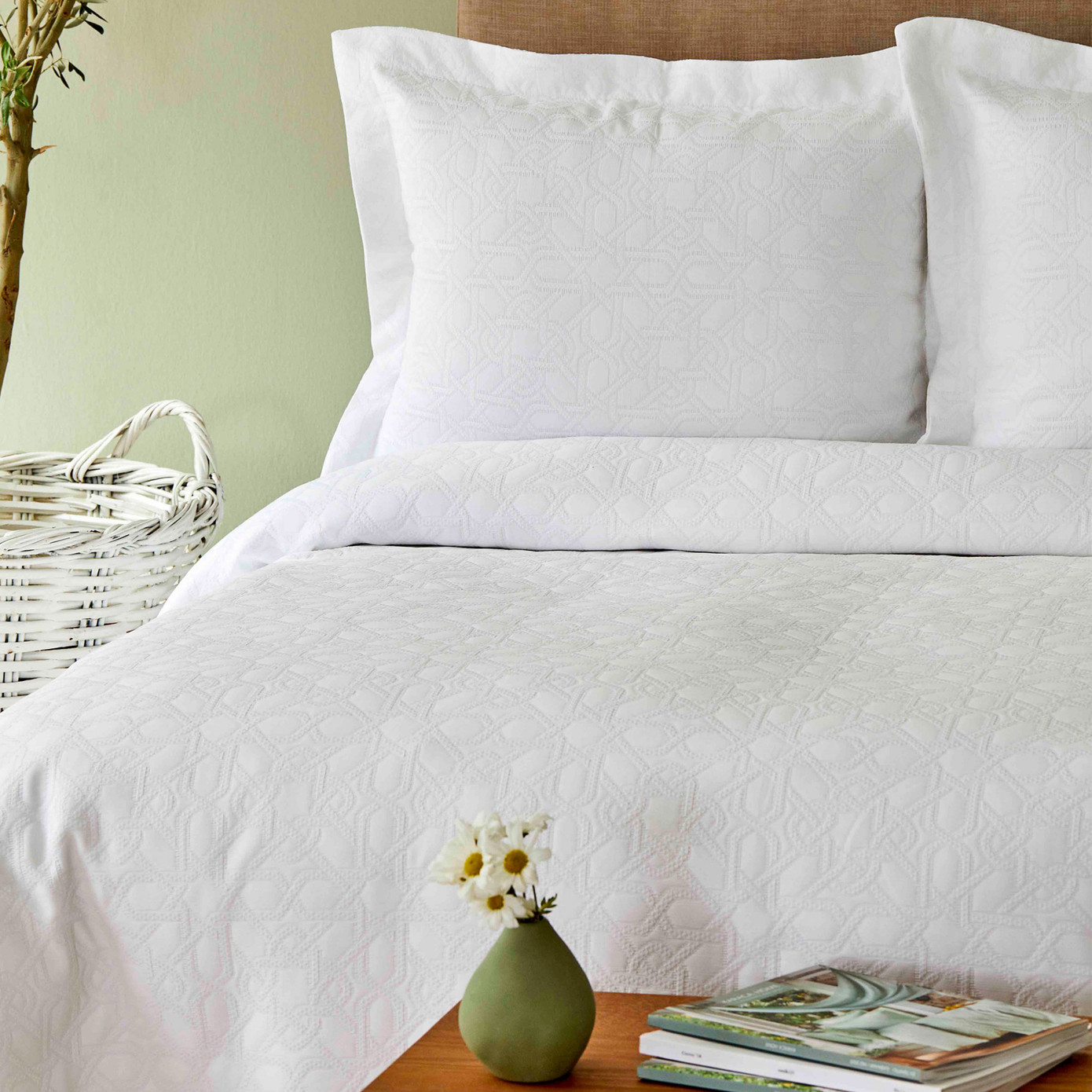 Karaca Home Back To Basic White Single Bedspread