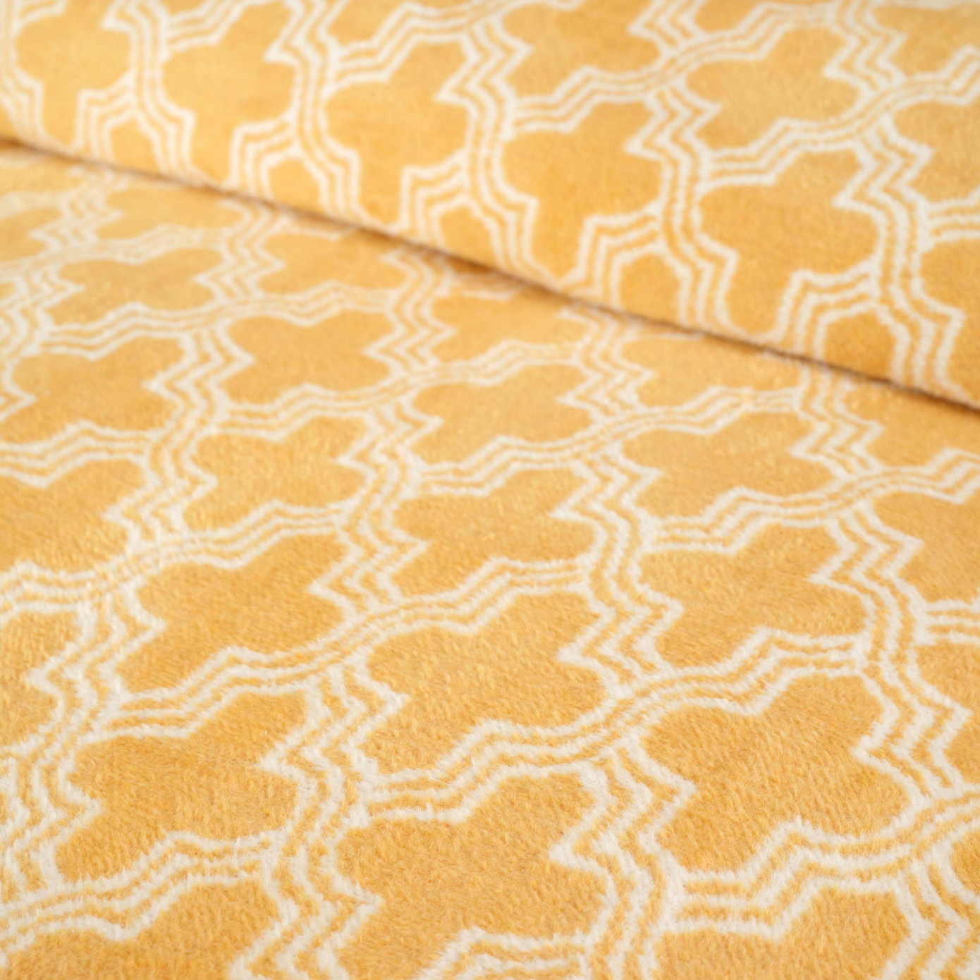 Karaca Home Benita Mustard Double Cotton Blanket