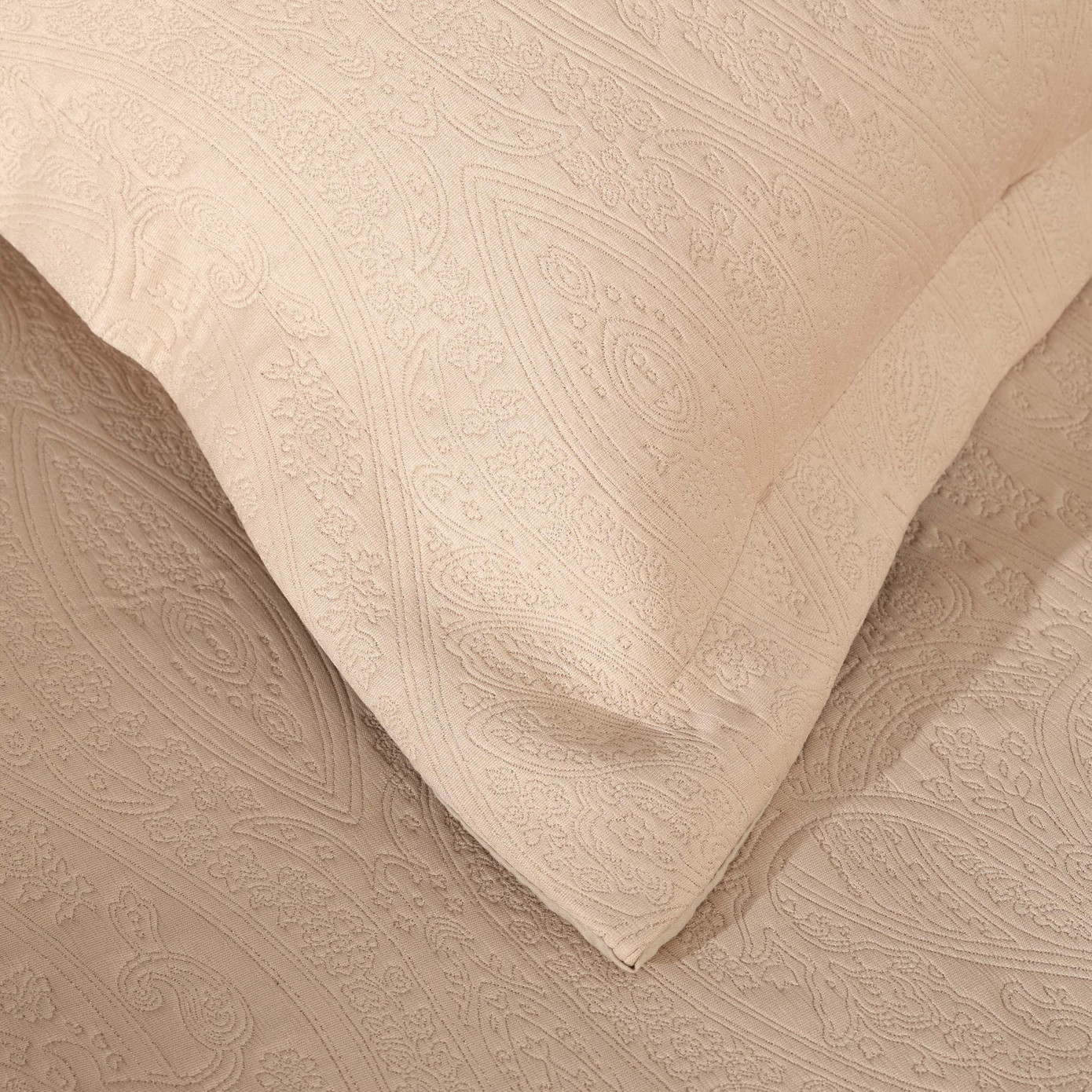 Karaca Home Lafel Beige Double Bedspread Set