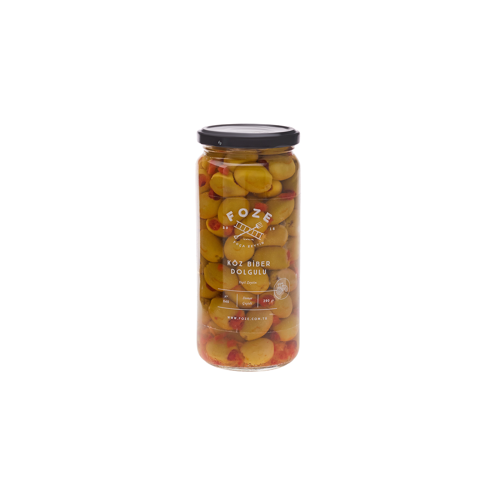 Foze Roasted Pepper Stuffed Green Olives 290 G