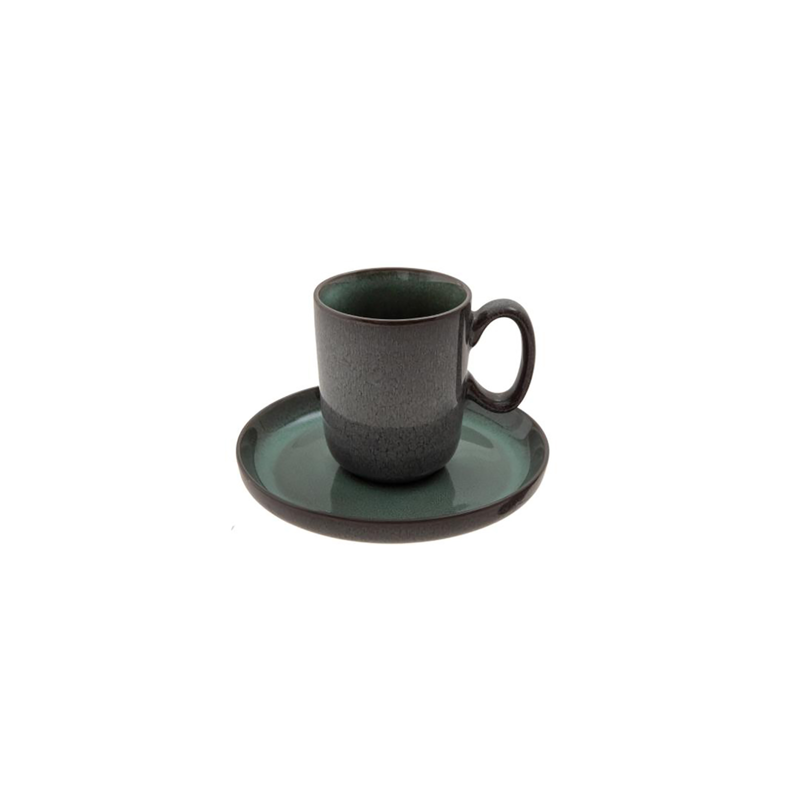 Jumbo Twin Green Cup And Plate 15 Cm