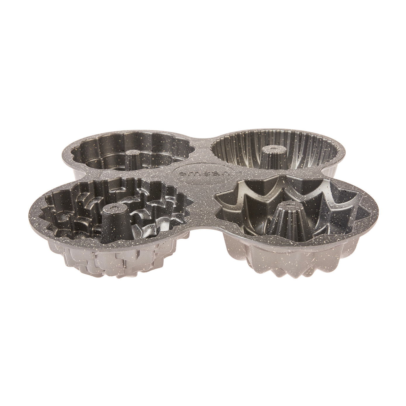 Emsan Griss One Four 4 Piece Cast Cake Mold Gray