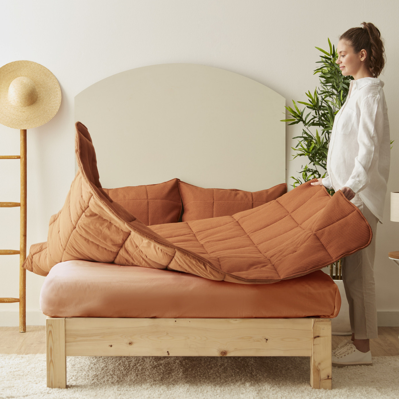 Karaca Home Muse Double Spring Comfort Terracotta