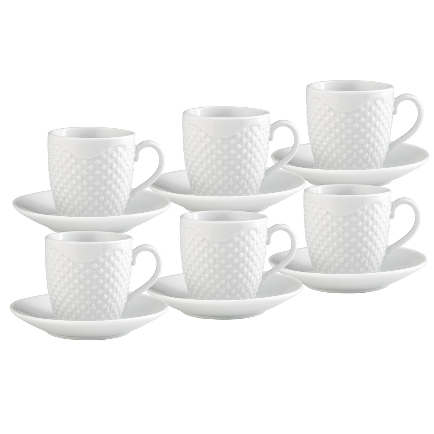 Emsan Kuzguncuk Set Of 6 Coffee Cups 90 Ml