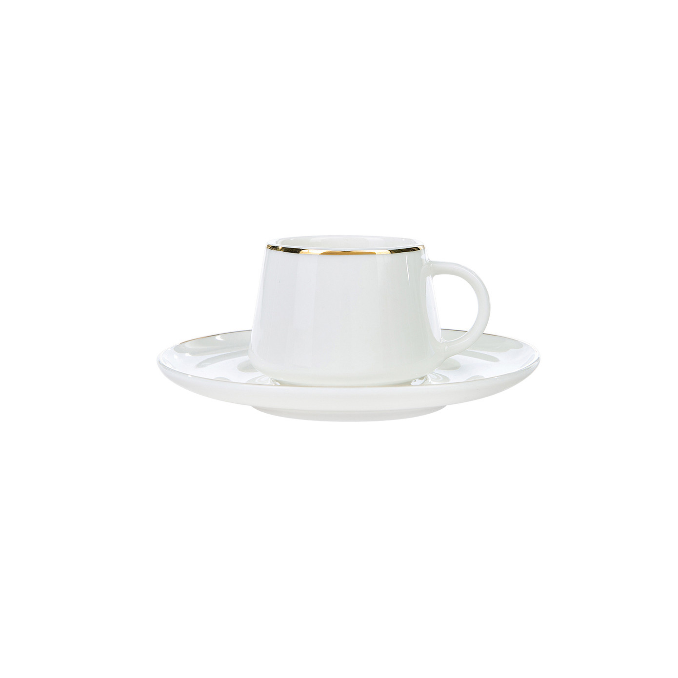 Emsan Bianca Set Of 6 Coffee Cups 80 Ml