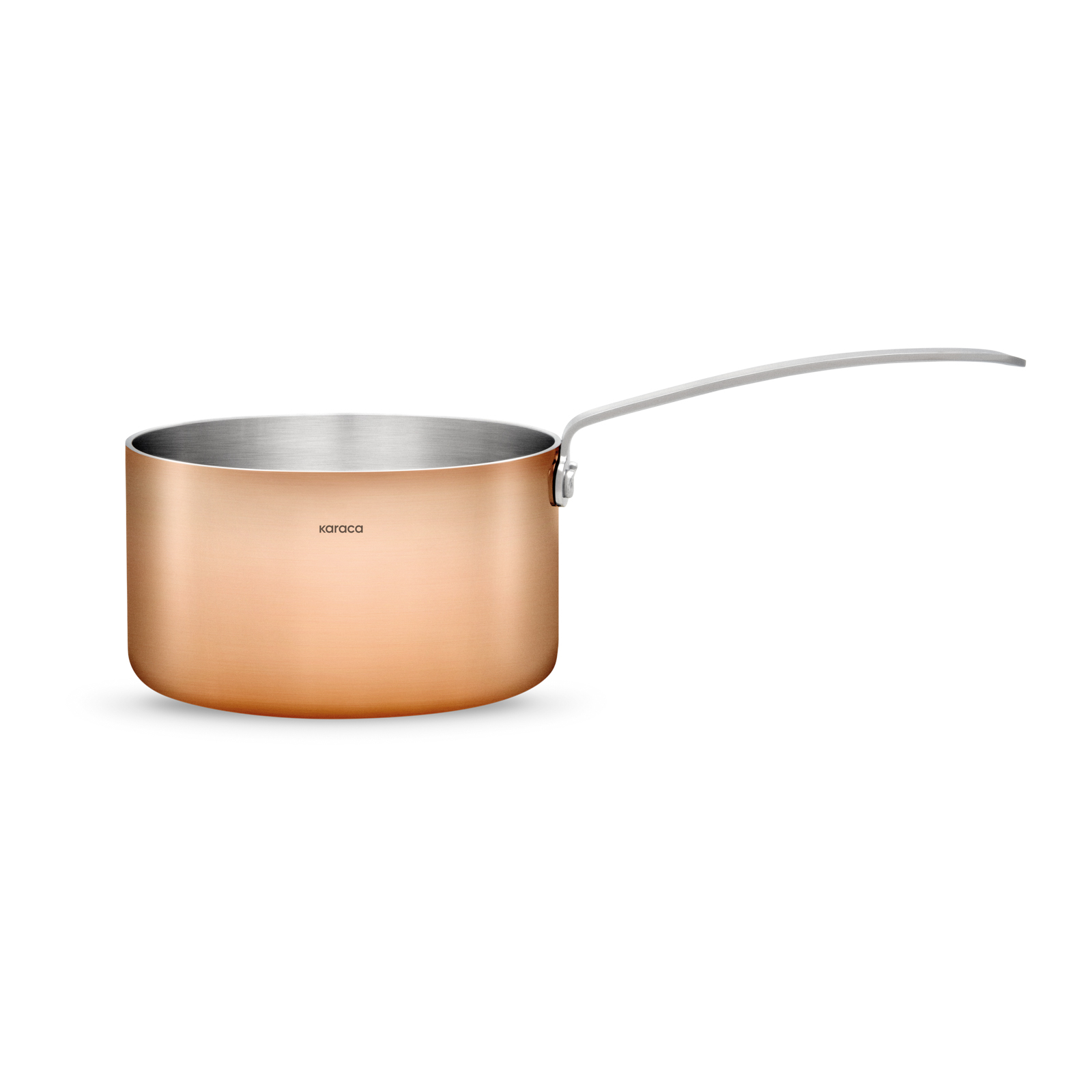 Karaca 3 Ply Power Steel Copper Mini Milk Pot 10 Cm