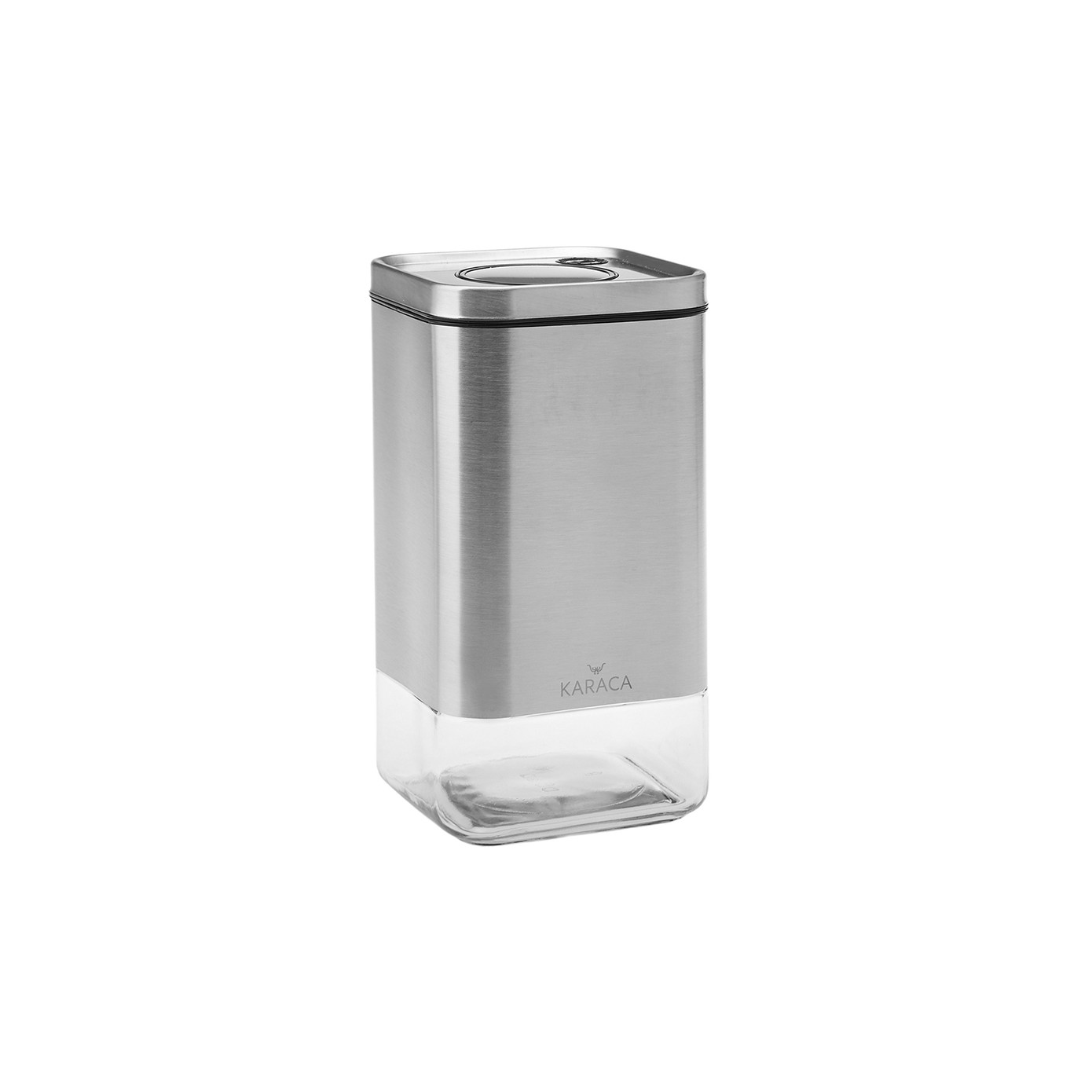 Karaca Avangart Inox Vacuum Glass Storage Container - M