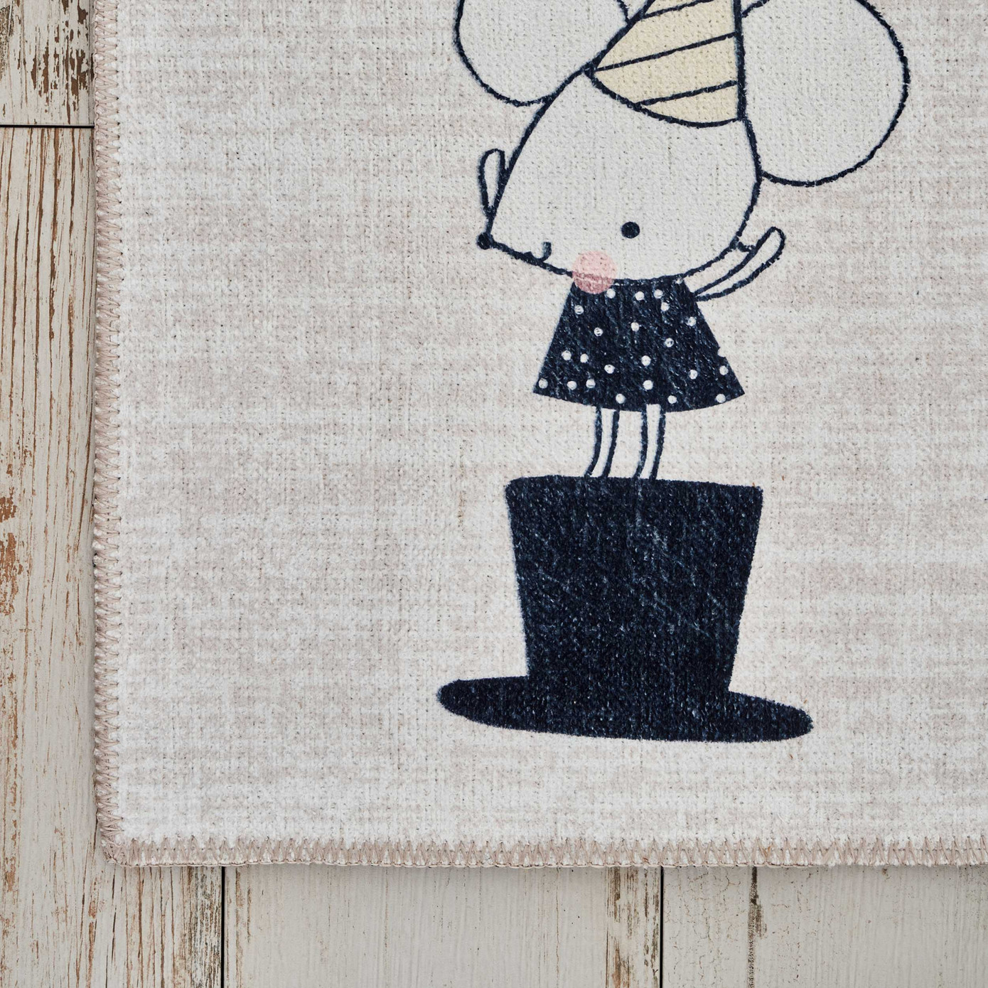 Cashmere Carpet Decorative Art Child/Teen Mice 80x150 Cm