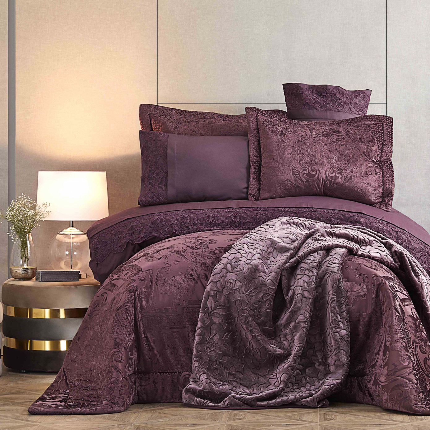 Karaca Home Valeria Best Plum 8 Piece Dowery Set