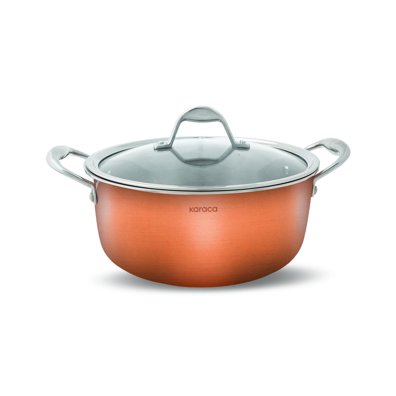 Karaca 3 Ply Power Steel Copper Pot 24 Cm 4,6Lt