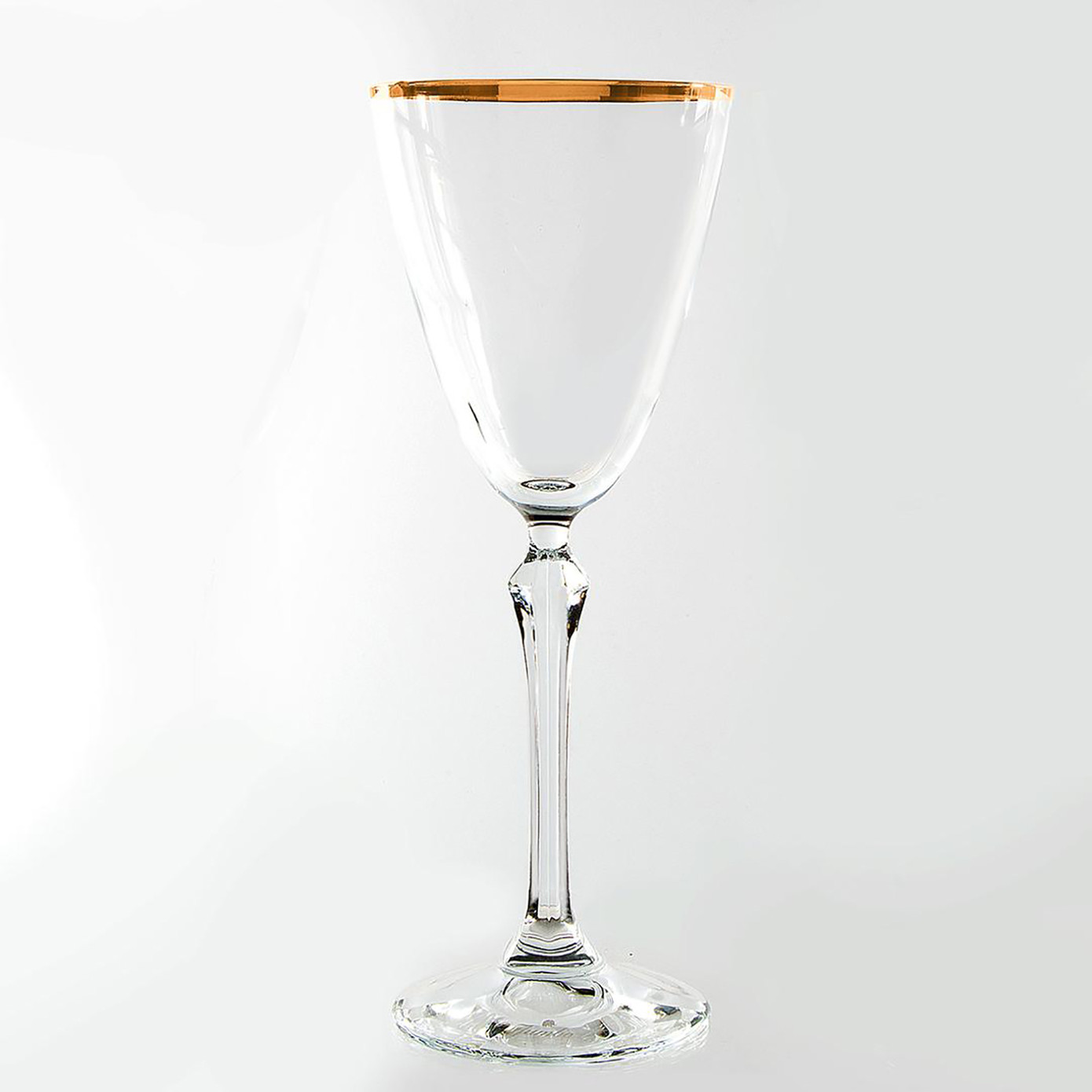 Jumbo New Ronat Gold Rim Set Of 6 Glasses