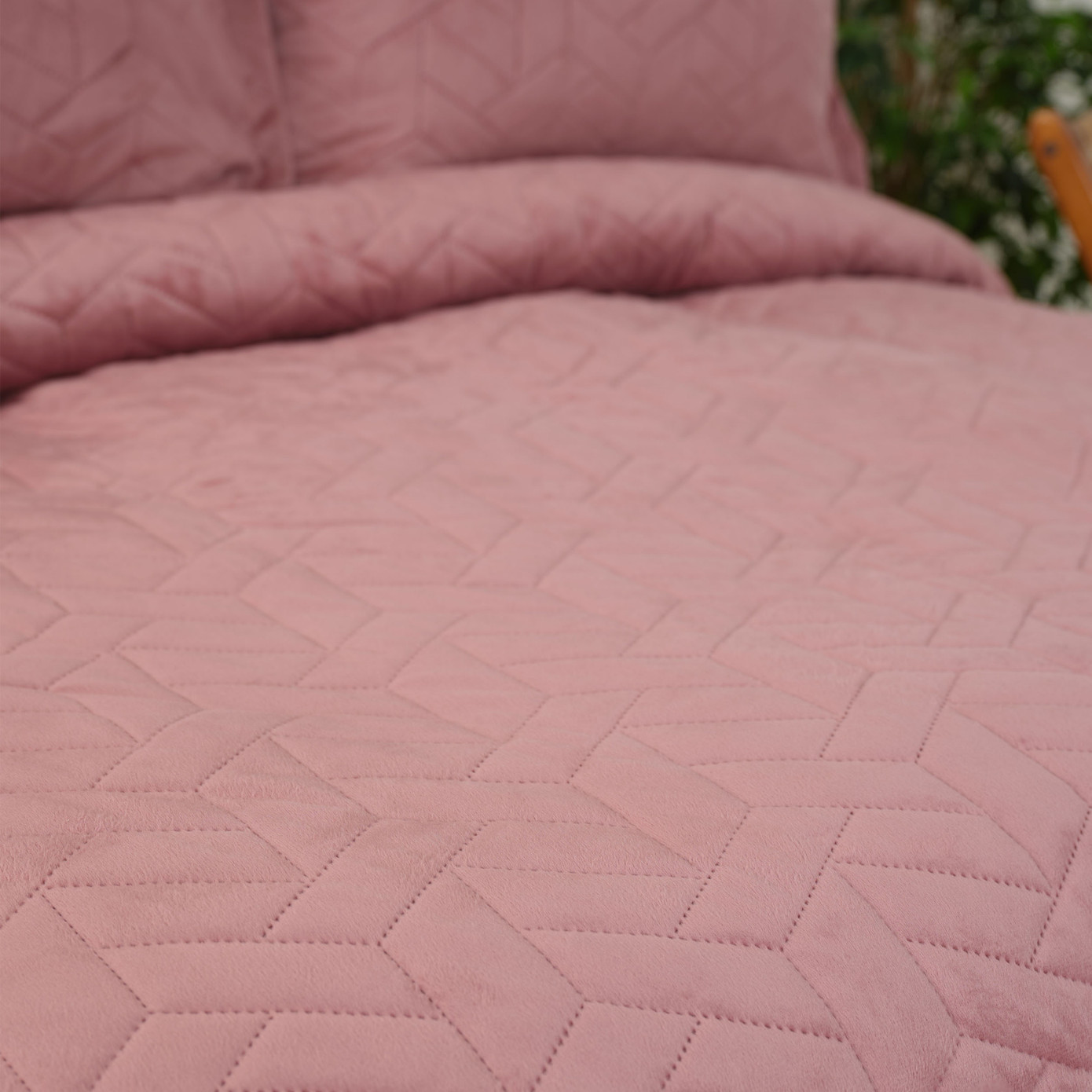 Karaca Home Pamela Dried Rose Ultrasonic Double Bedspread