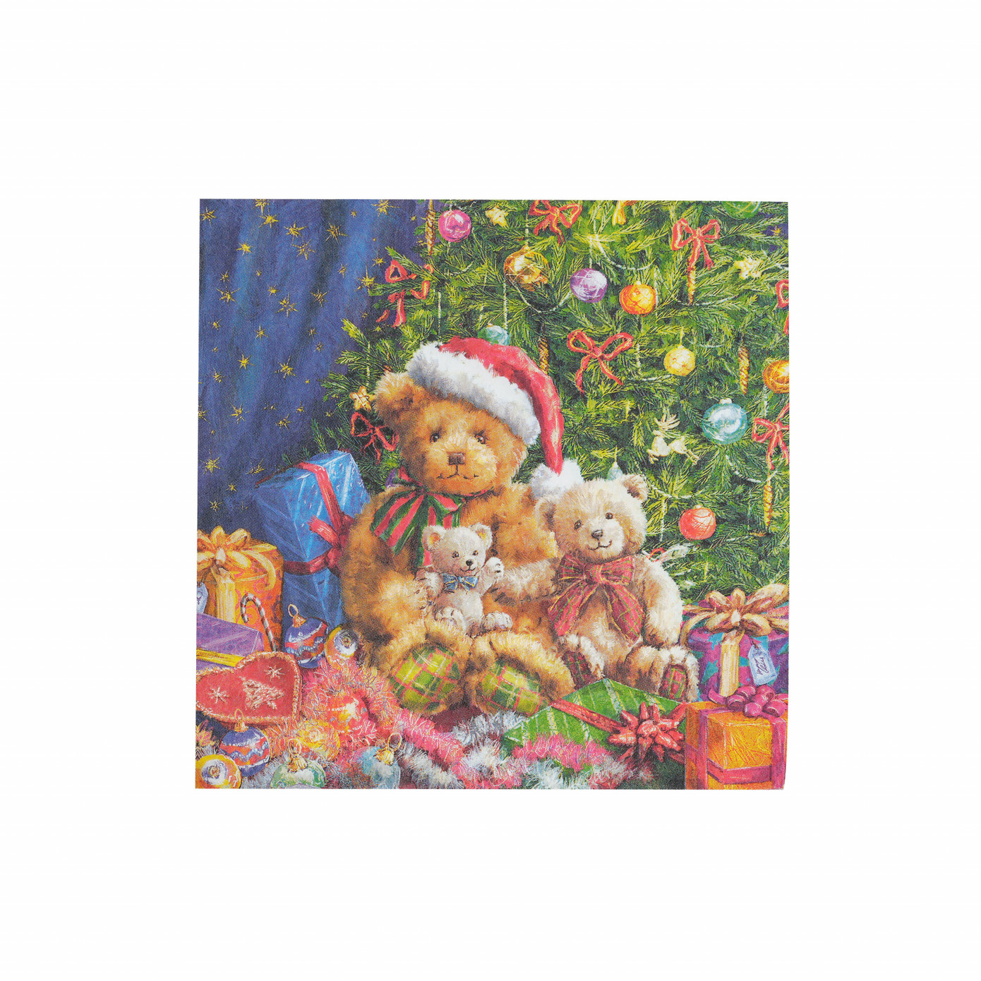 Karaca Home New Year Mas Bears Paper Napkin