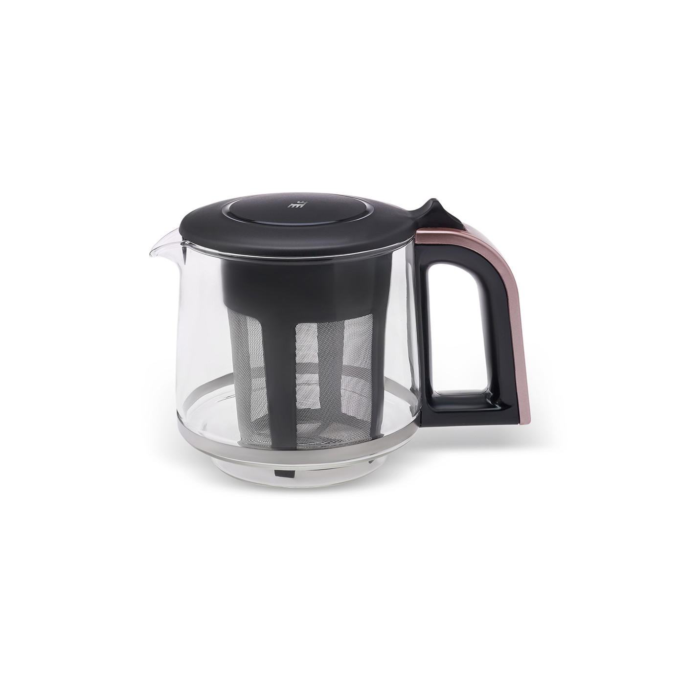 Karaca Çaysever 3 In 1 Talking Glass Tea Maker Kettle And Formula 1700W Rosegold