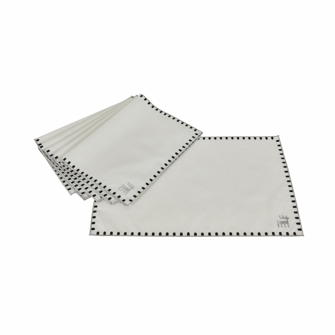 Karaca Home 50th Anniversary Rectangular Placemat White Silver