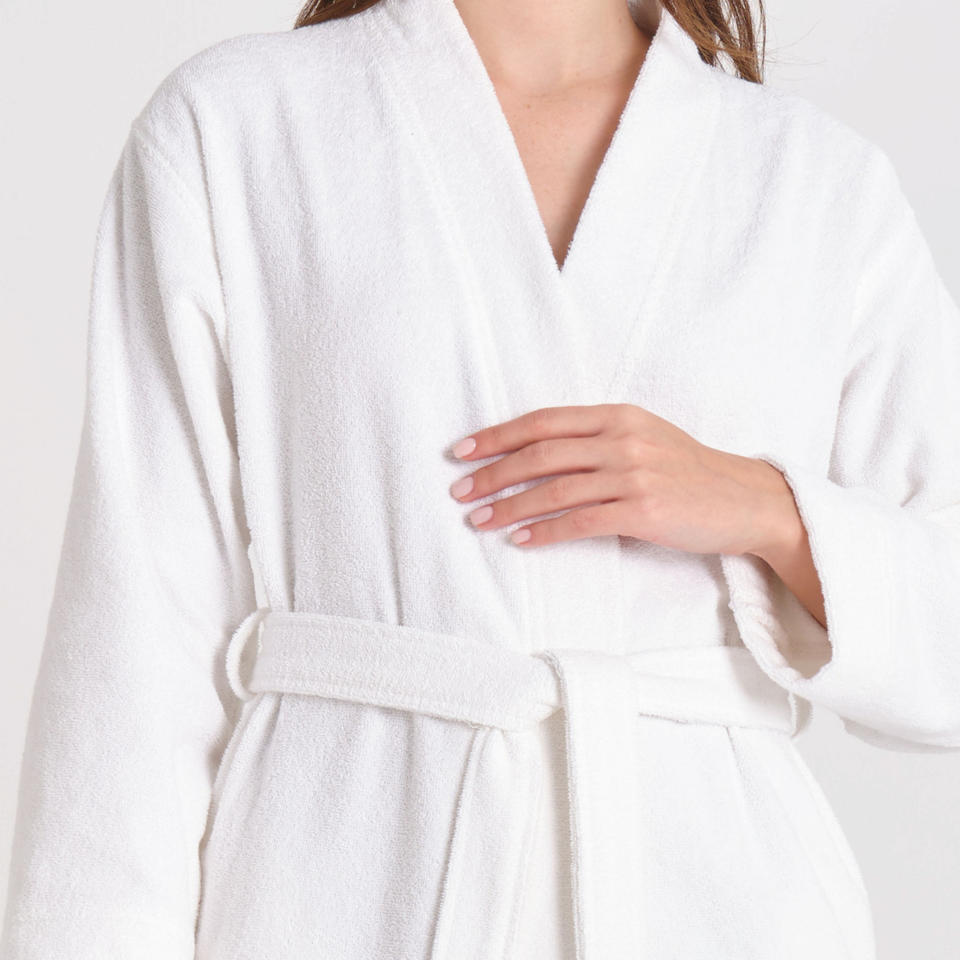 Karaca Home İstanbul Off White Regular 100% Cotton Bathrobe S/M