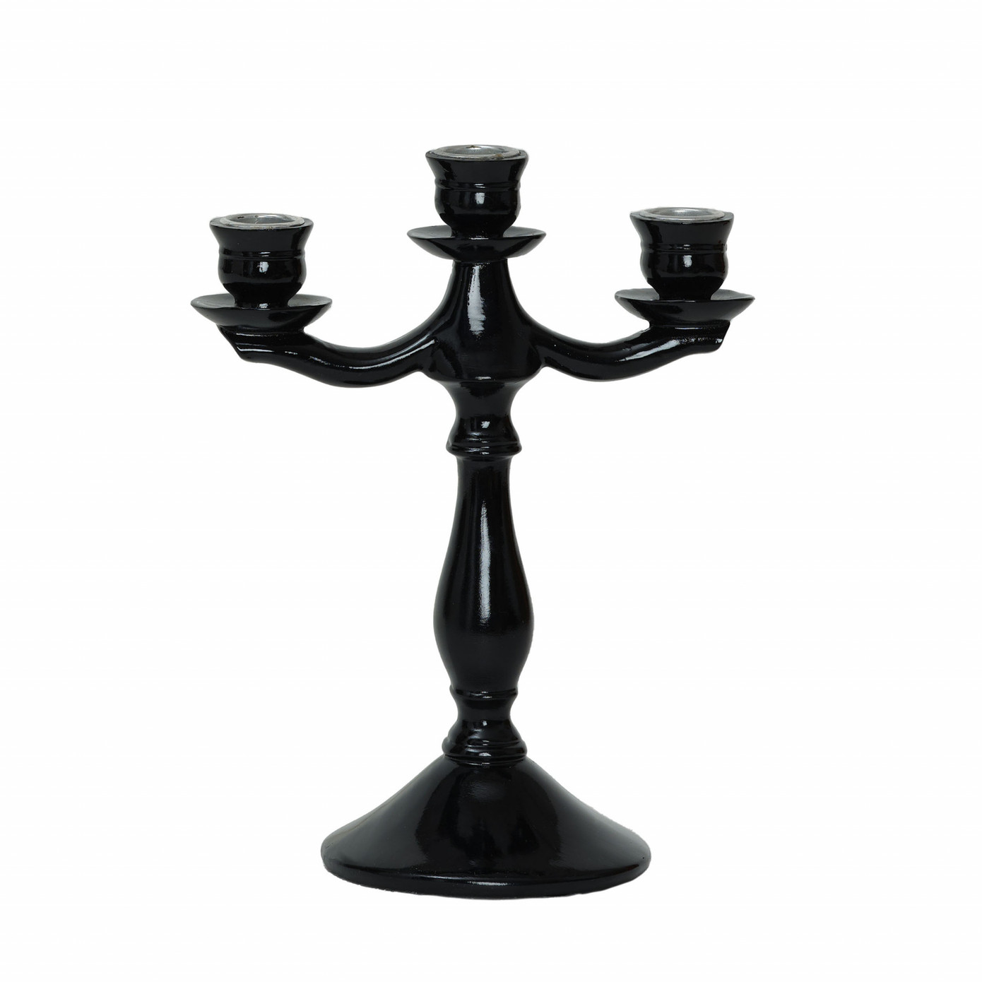 Karaca Home Pop-Art 3-Set Black Candlestick