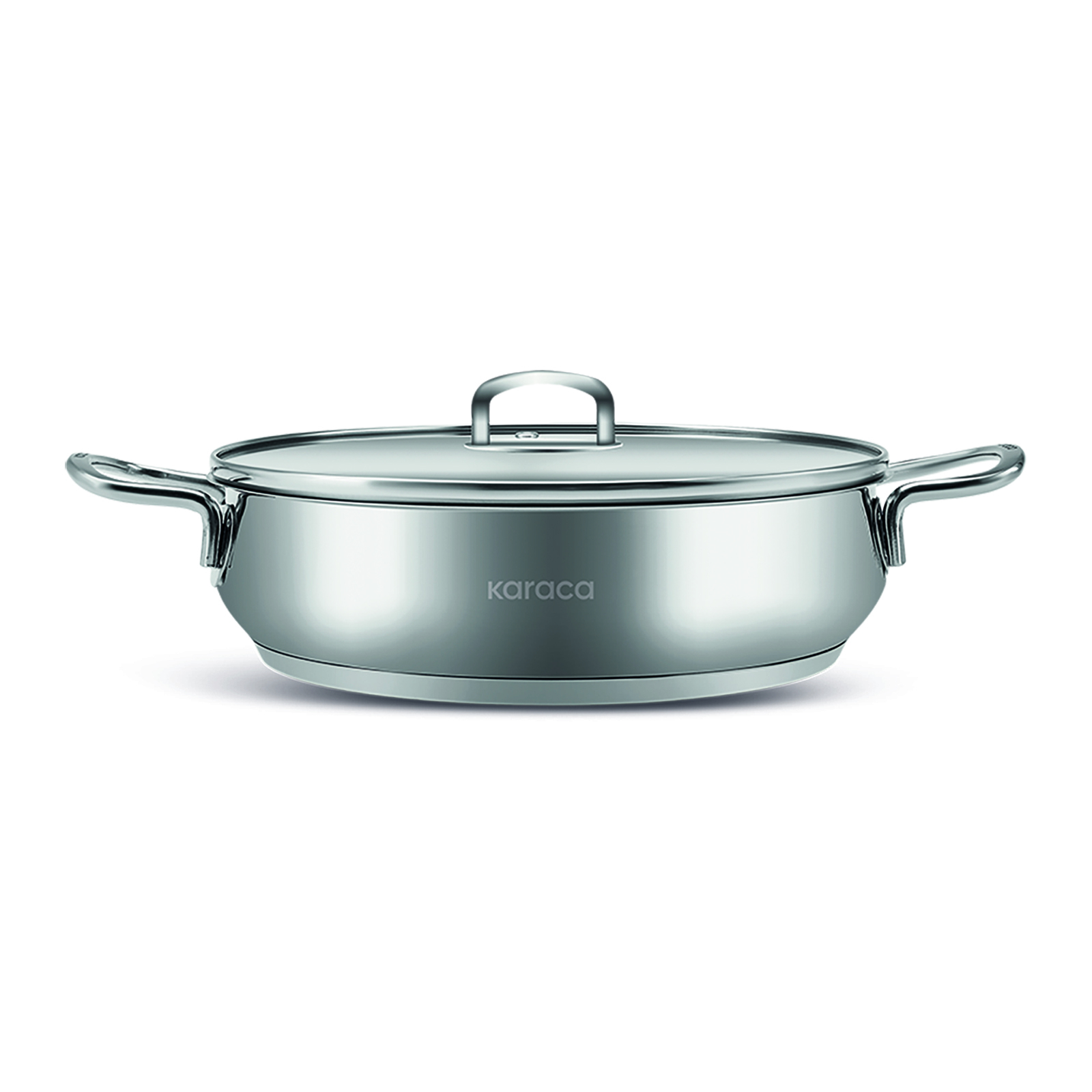 Karaca Akara Steel Low Pot 28 Cm