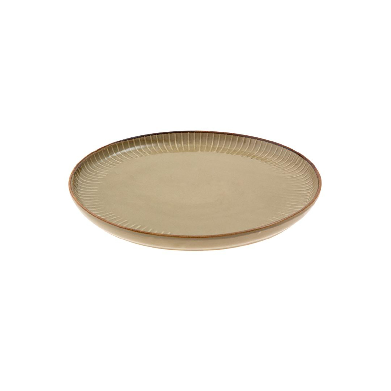 Jumbo Efes Beige Flat Plate 21 Cm