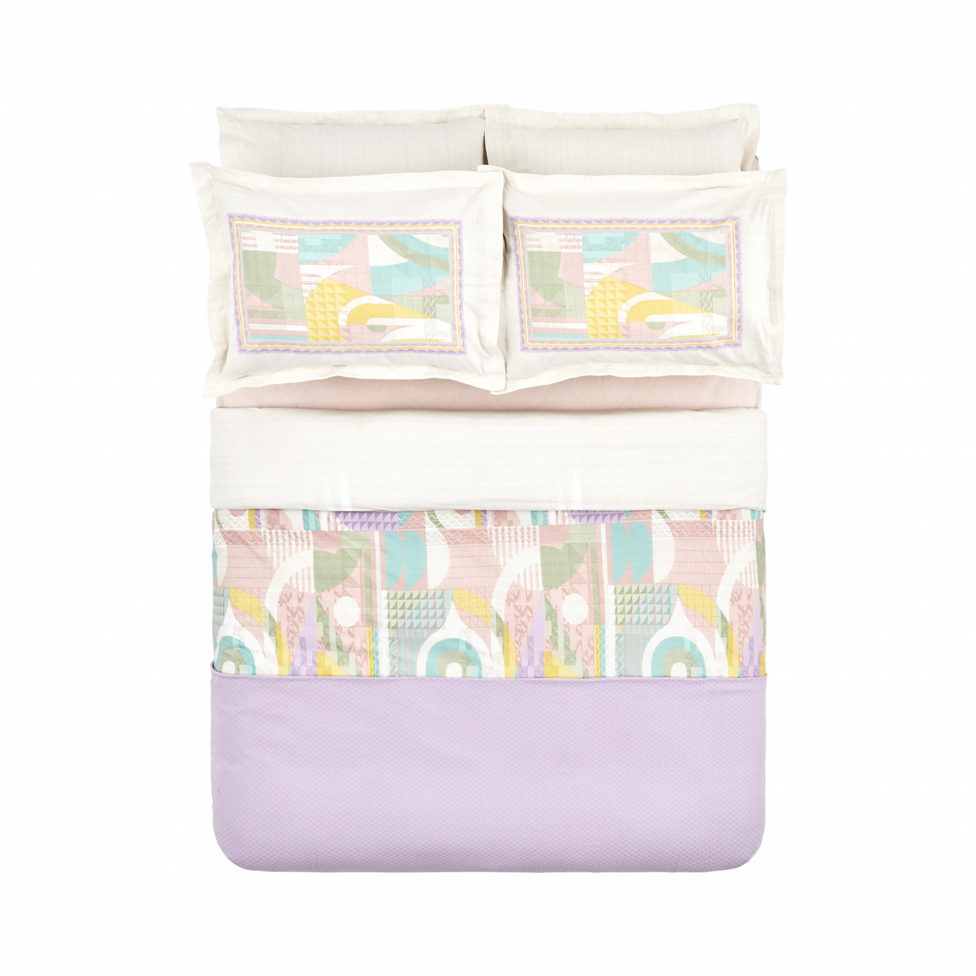 Karaca Home Pine Double Duvet Cover Pique Set Lilac